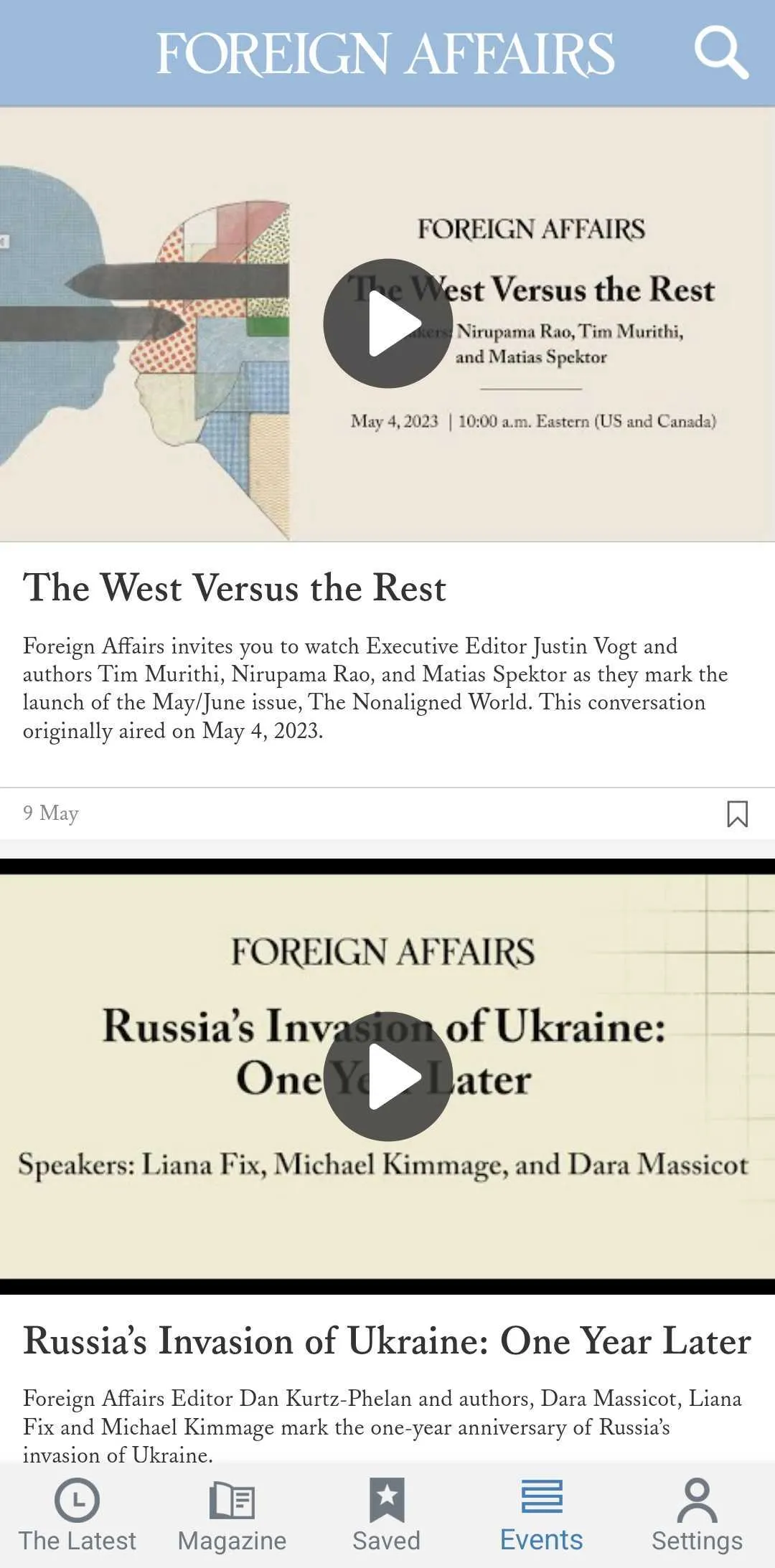 Foreign Affairs Magazine | Indus Appstore | Screenshot