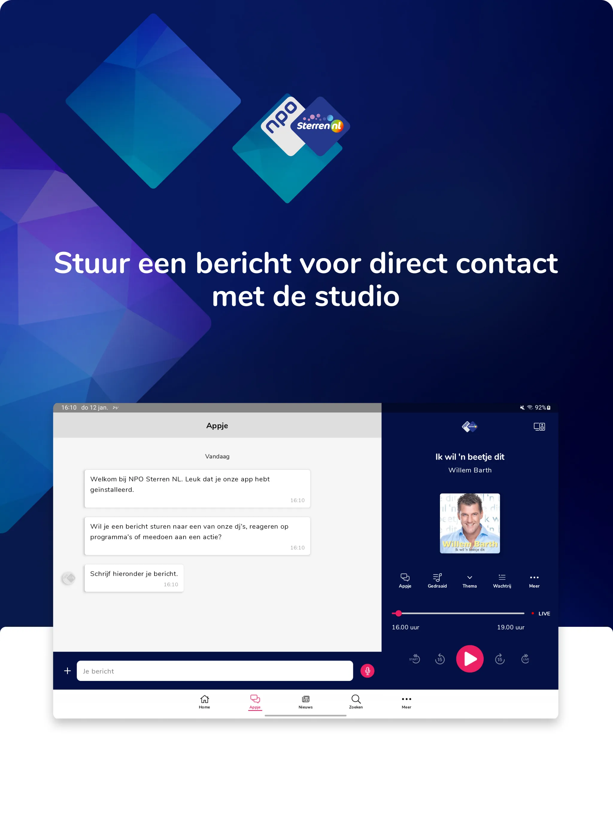 NPO Sterren NL | Indus Appstore | Screenshot