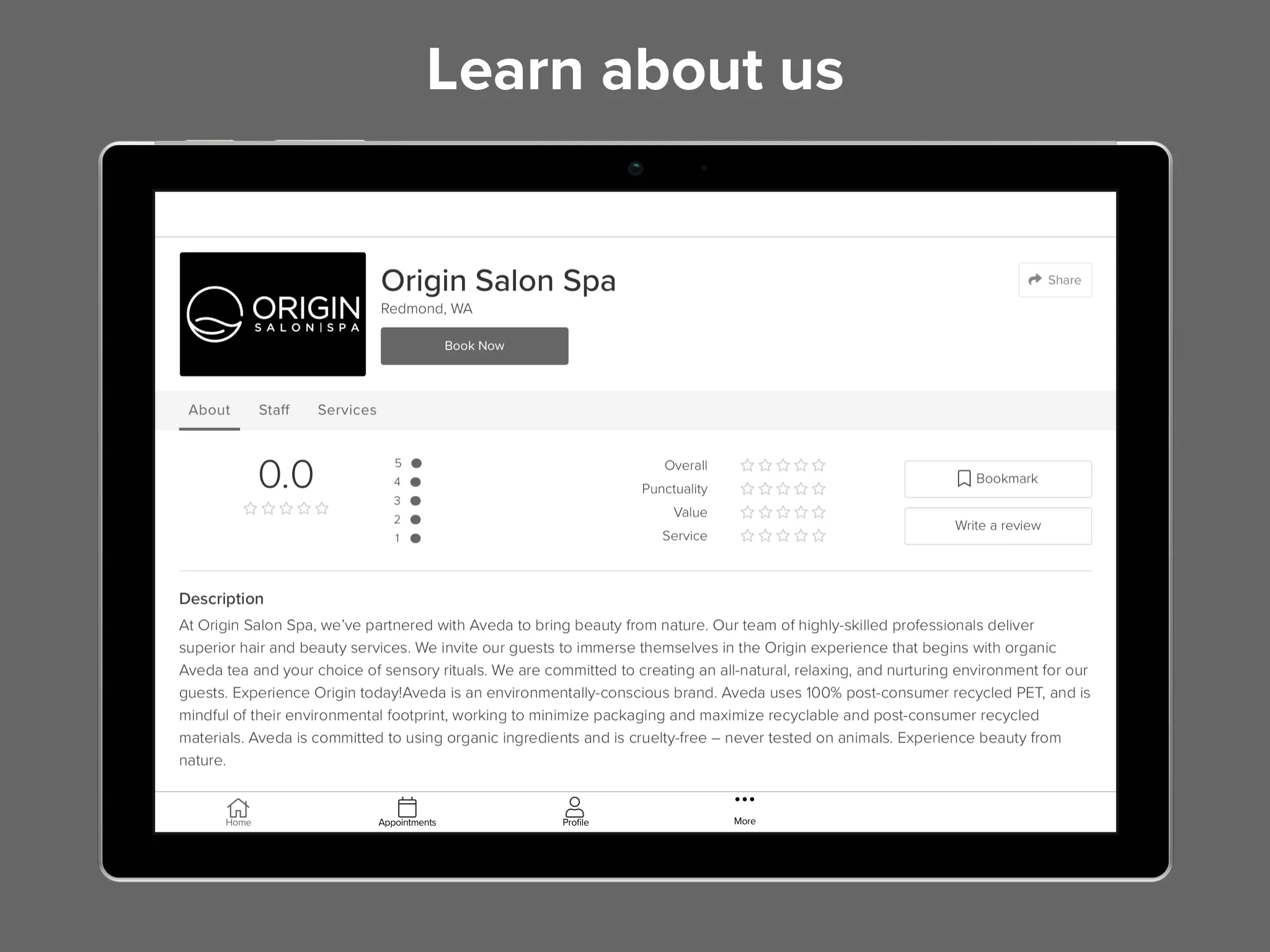 Origin Salon Spa | Indus Appstore | Screenshot