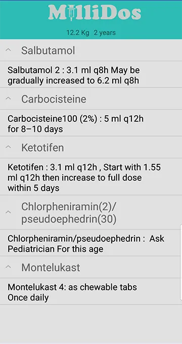 Millidos - Medicines Dosages | Indus Appstore | Screenshot