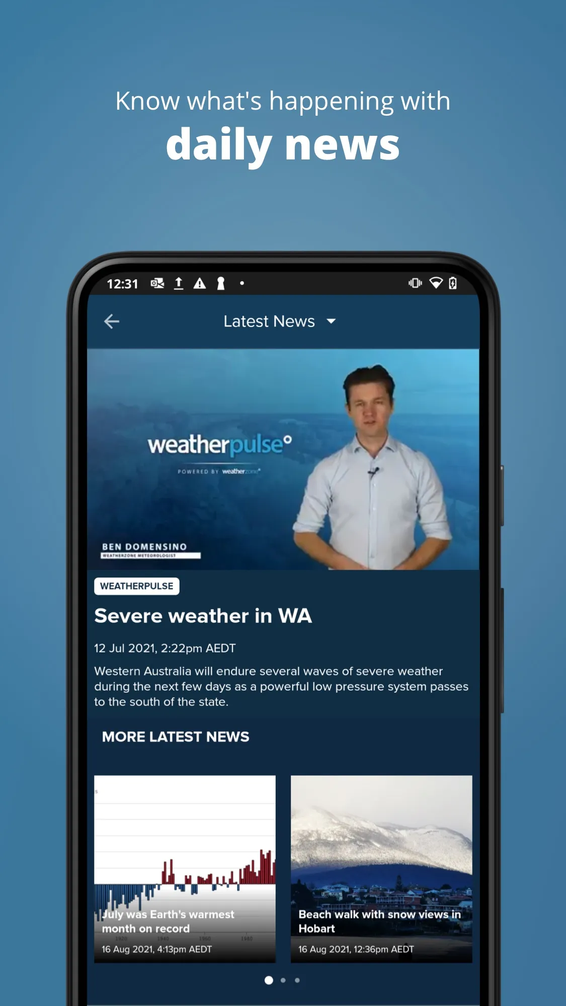 Weatherzone: Weather Forecasts | Indus Appstore | Screenshot