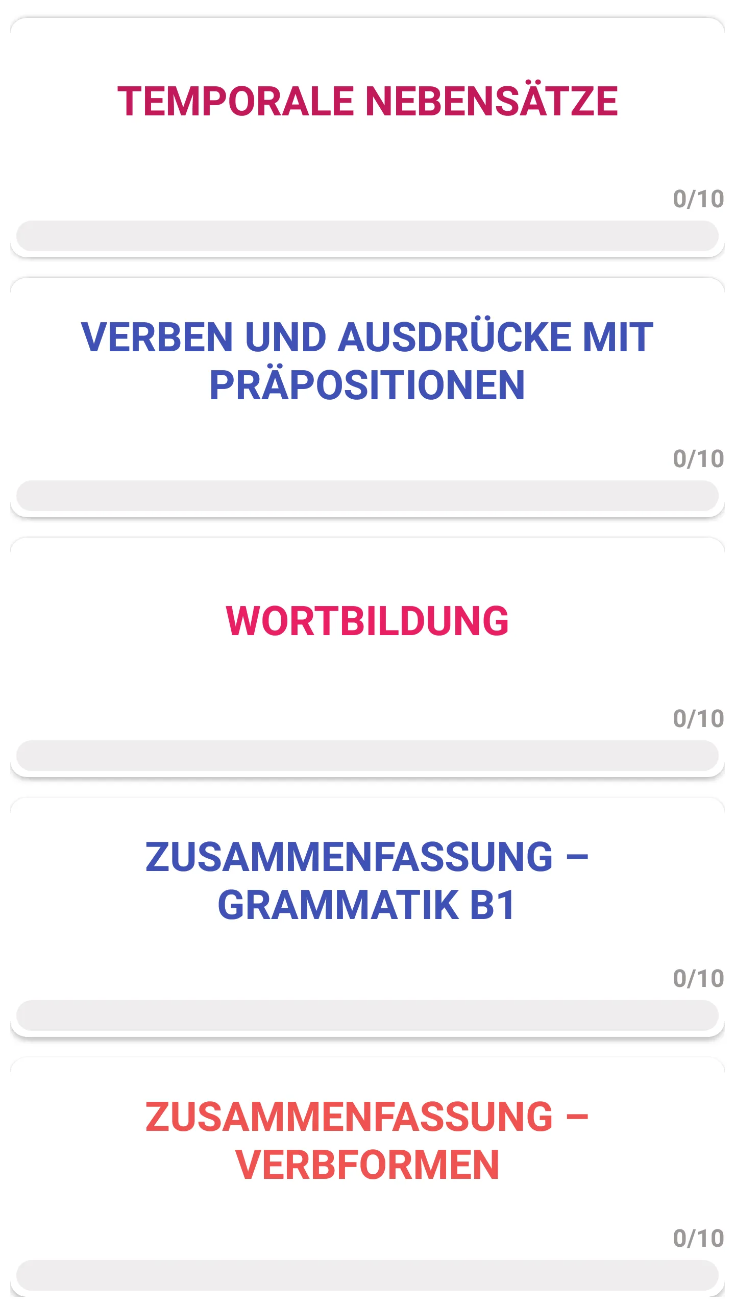 Test zur deutsch grammatik | Indus Appstore | Screenshot