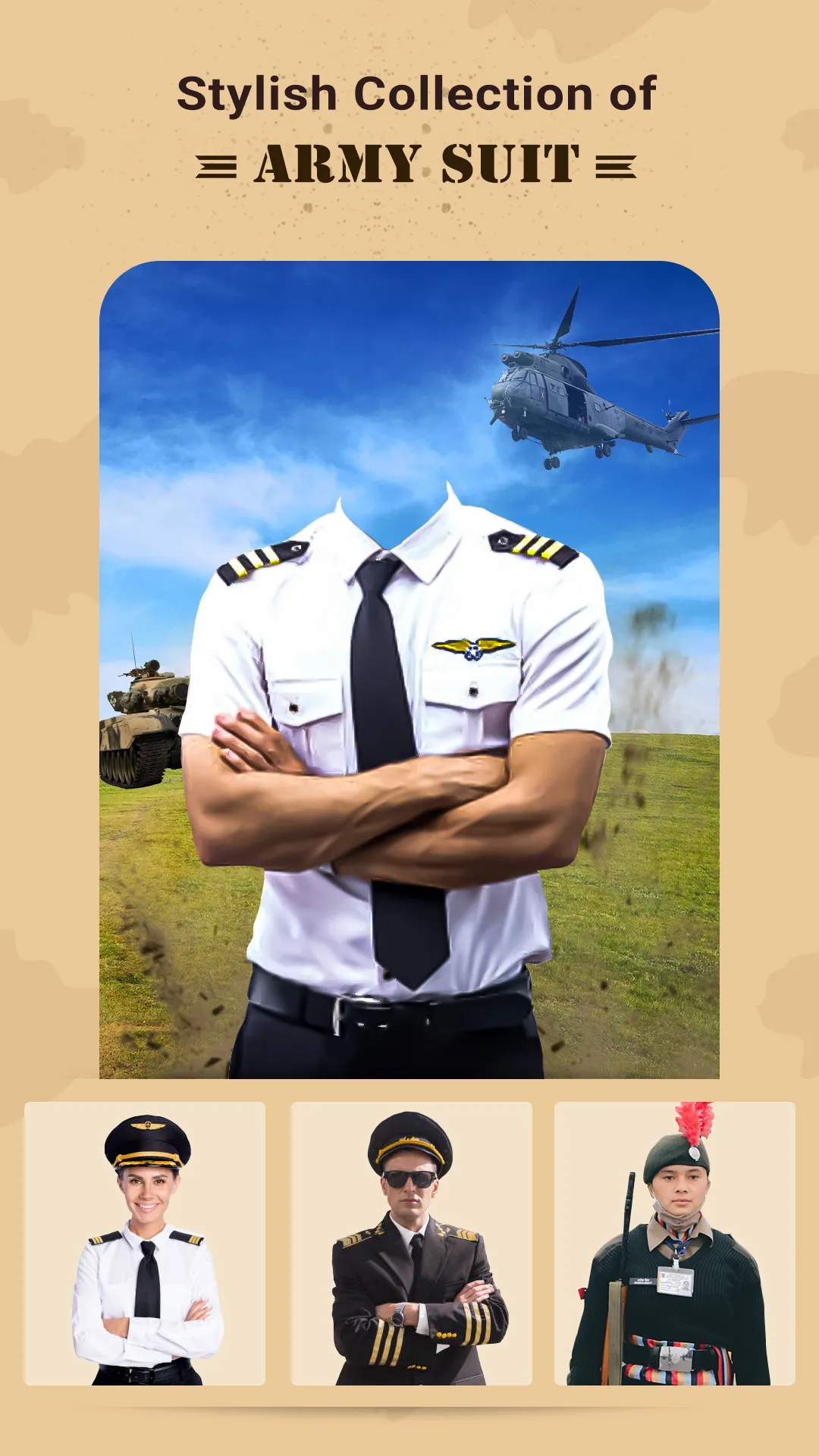 Army Photo Suit - Photo Editor | Indus Appstore | Screenshot