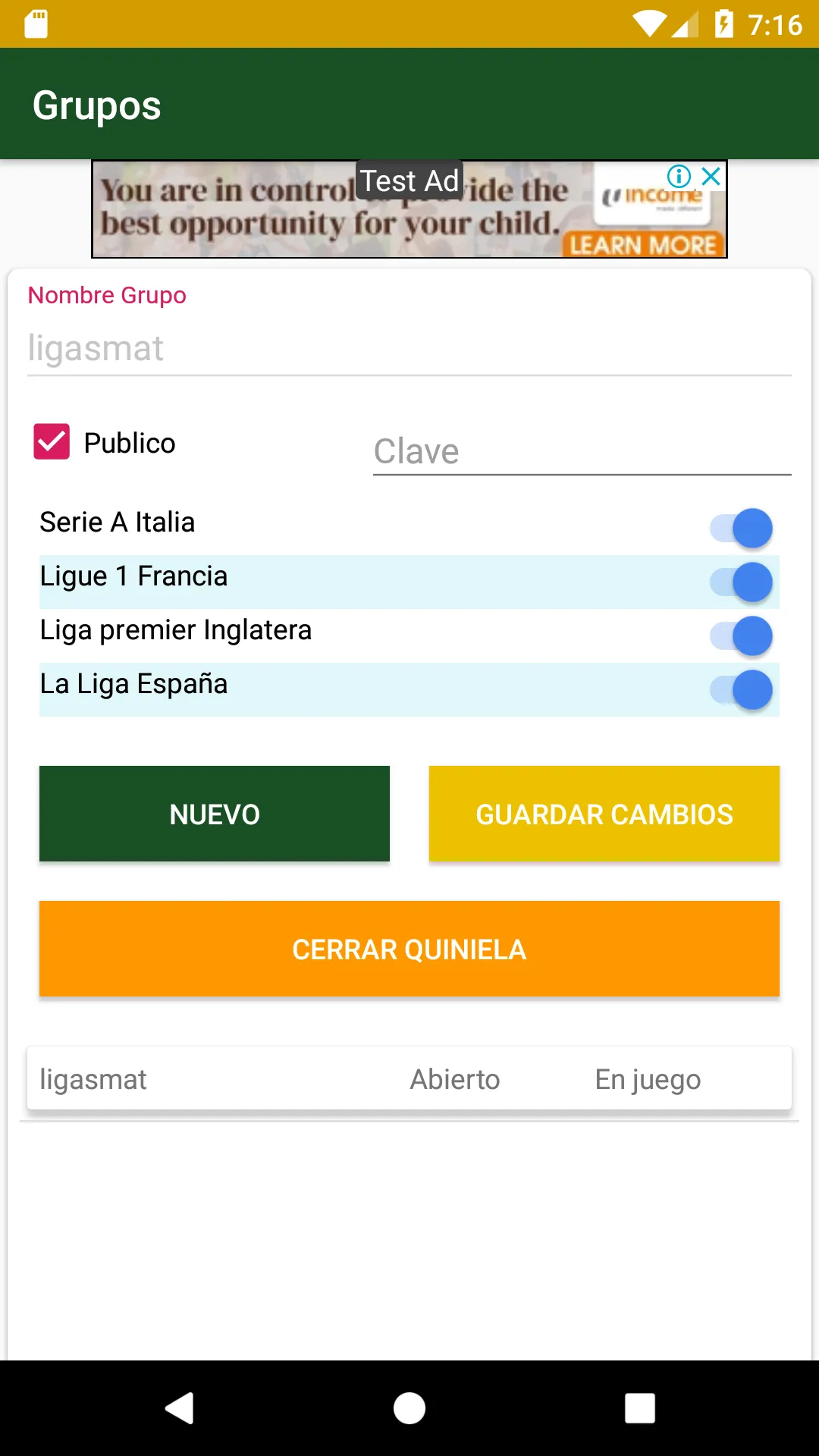 QuinMater (Football Pool) | Indus Appstore | Screenshot