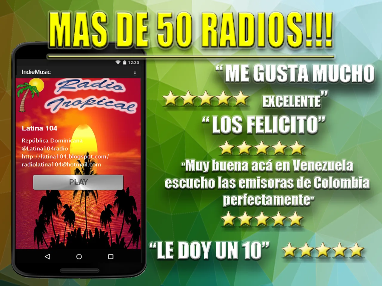 Radios Tropical | Indus Appstore | Screenshot