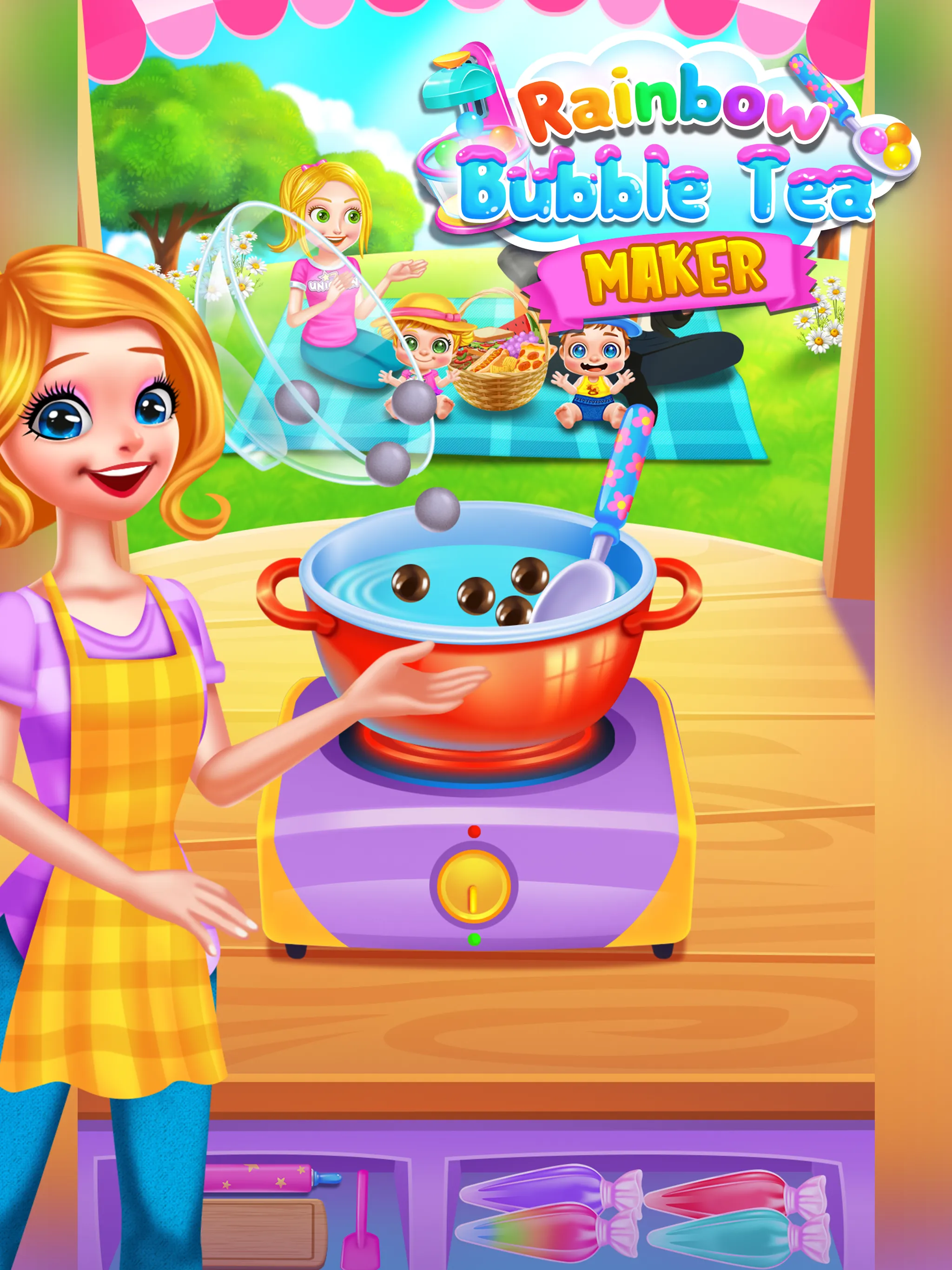 Rainbow Bubble Milk Tea Maker | Indus Appstore | Screenshot