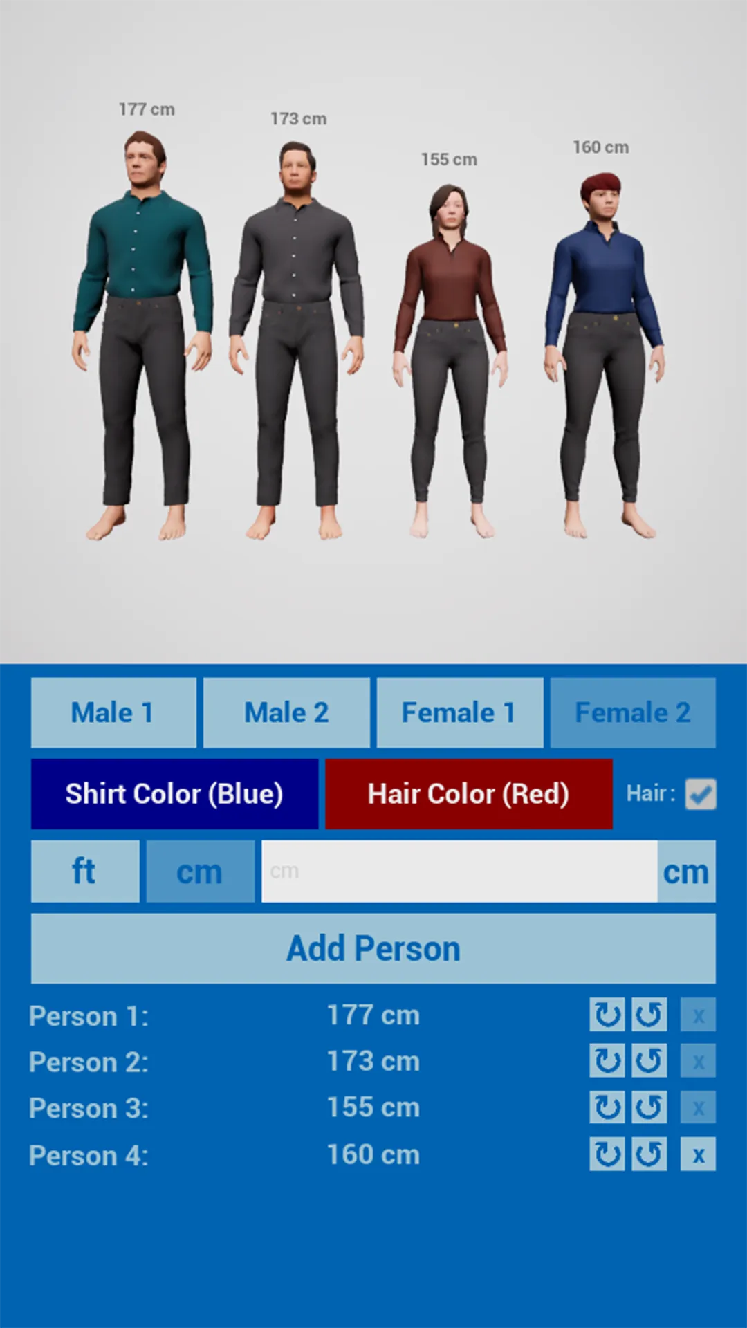 Height Comparison 3D | Indus Appstore | Screenshot