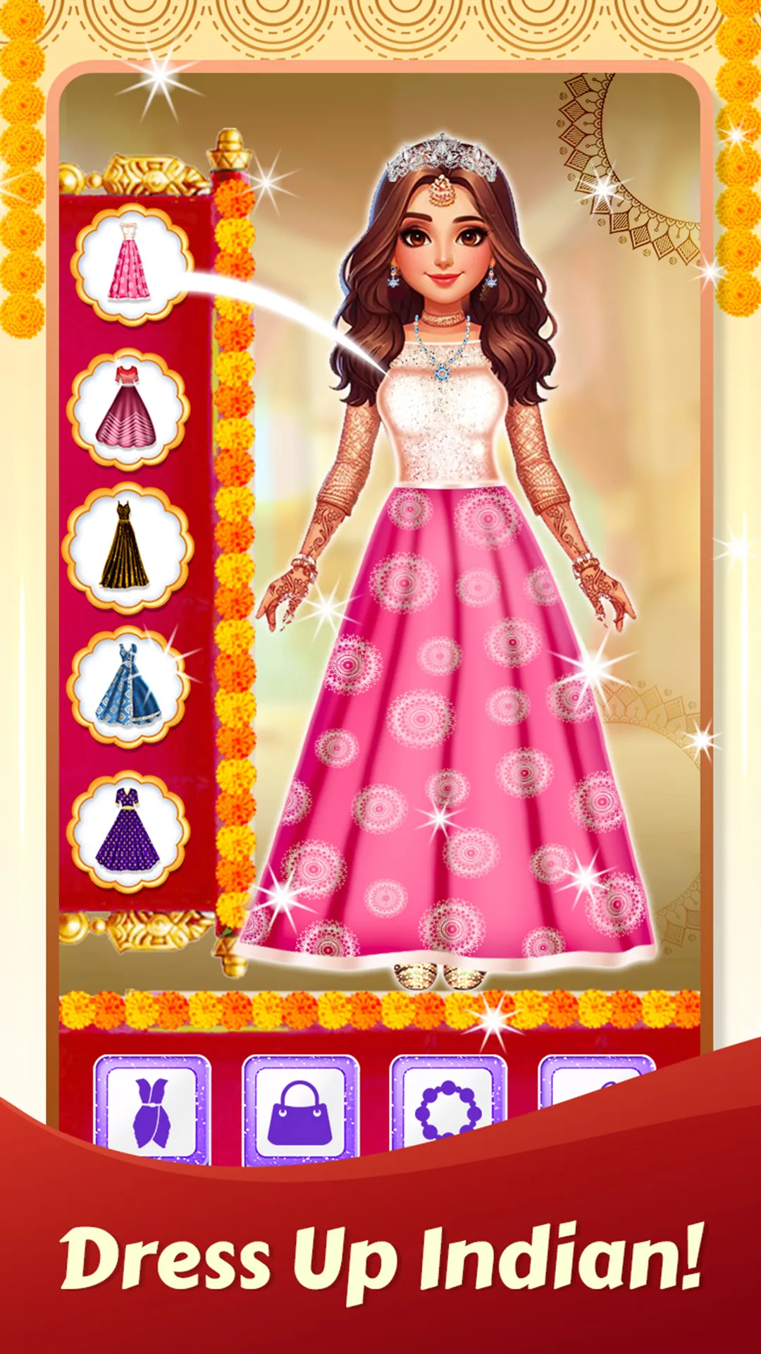 Indian Fashion Dress Up Games | Indus Appstore | Screenshot