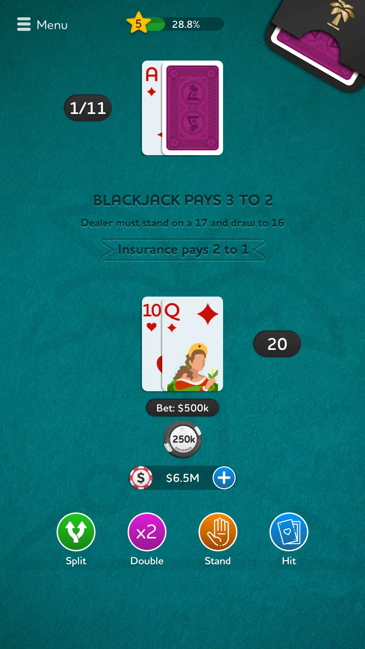 Blackjack - Casino Card Game | Indus Appstore | Screenshot