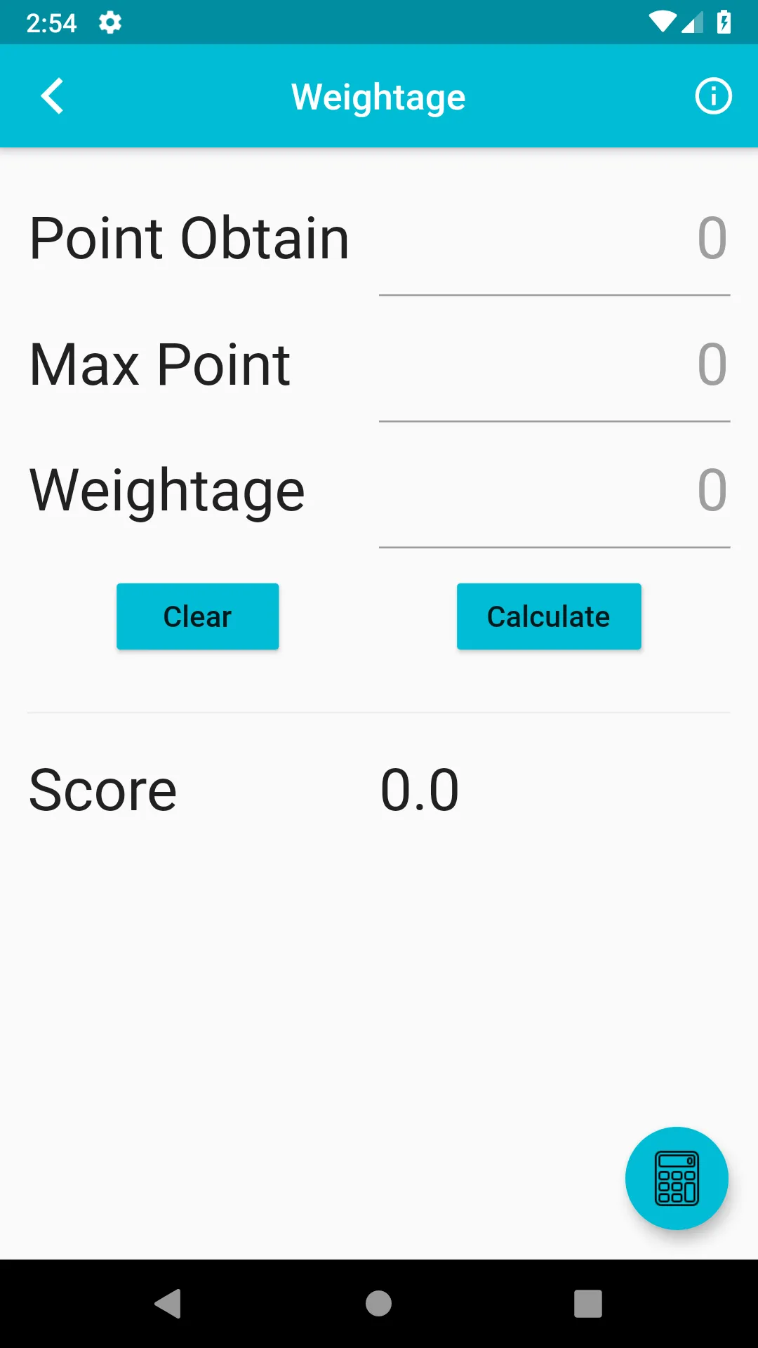 Percentculator | Indus Appstore | Screenshot