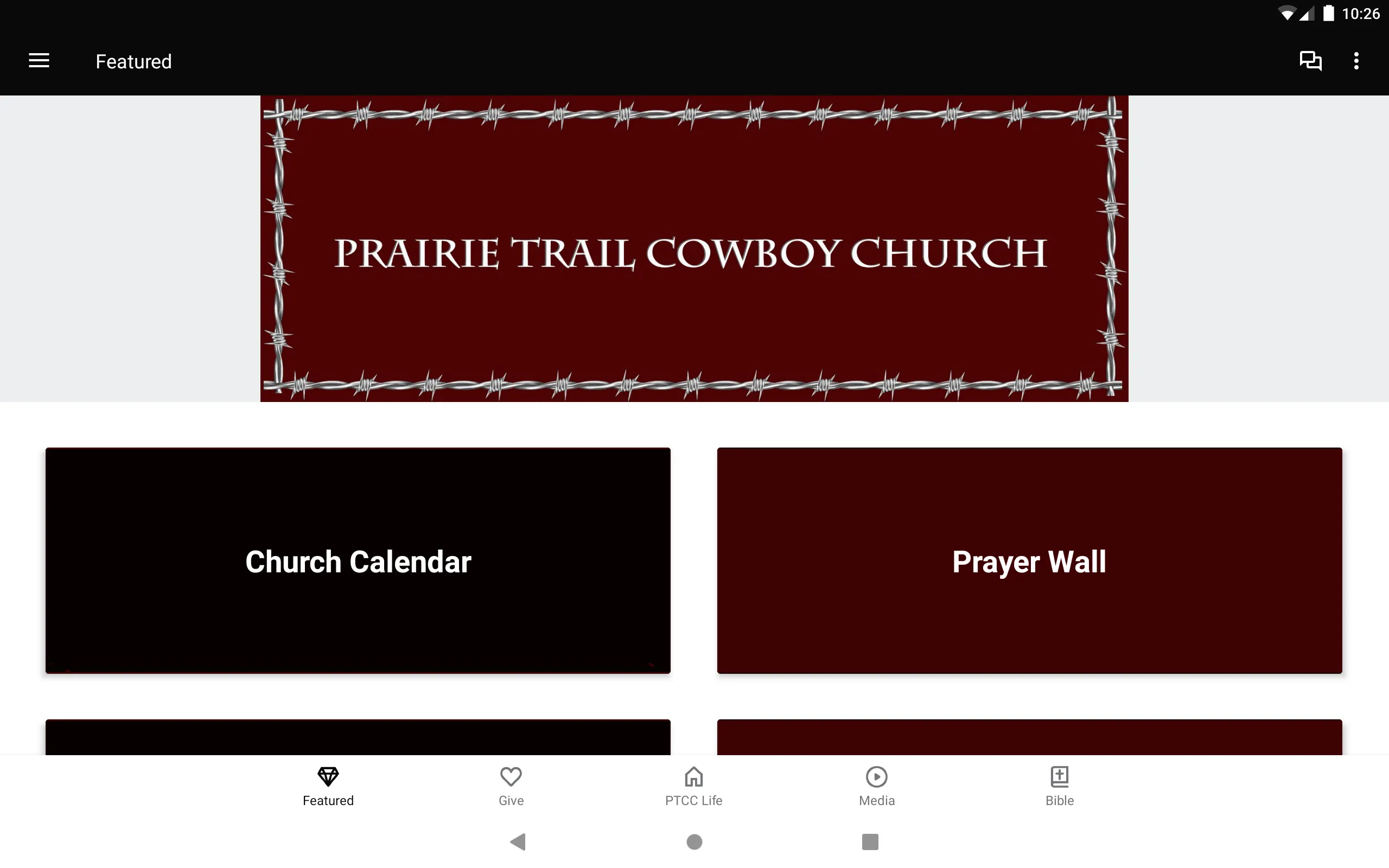 Prairie Trail Cowboy Church | Indus Appstore | Screenshot