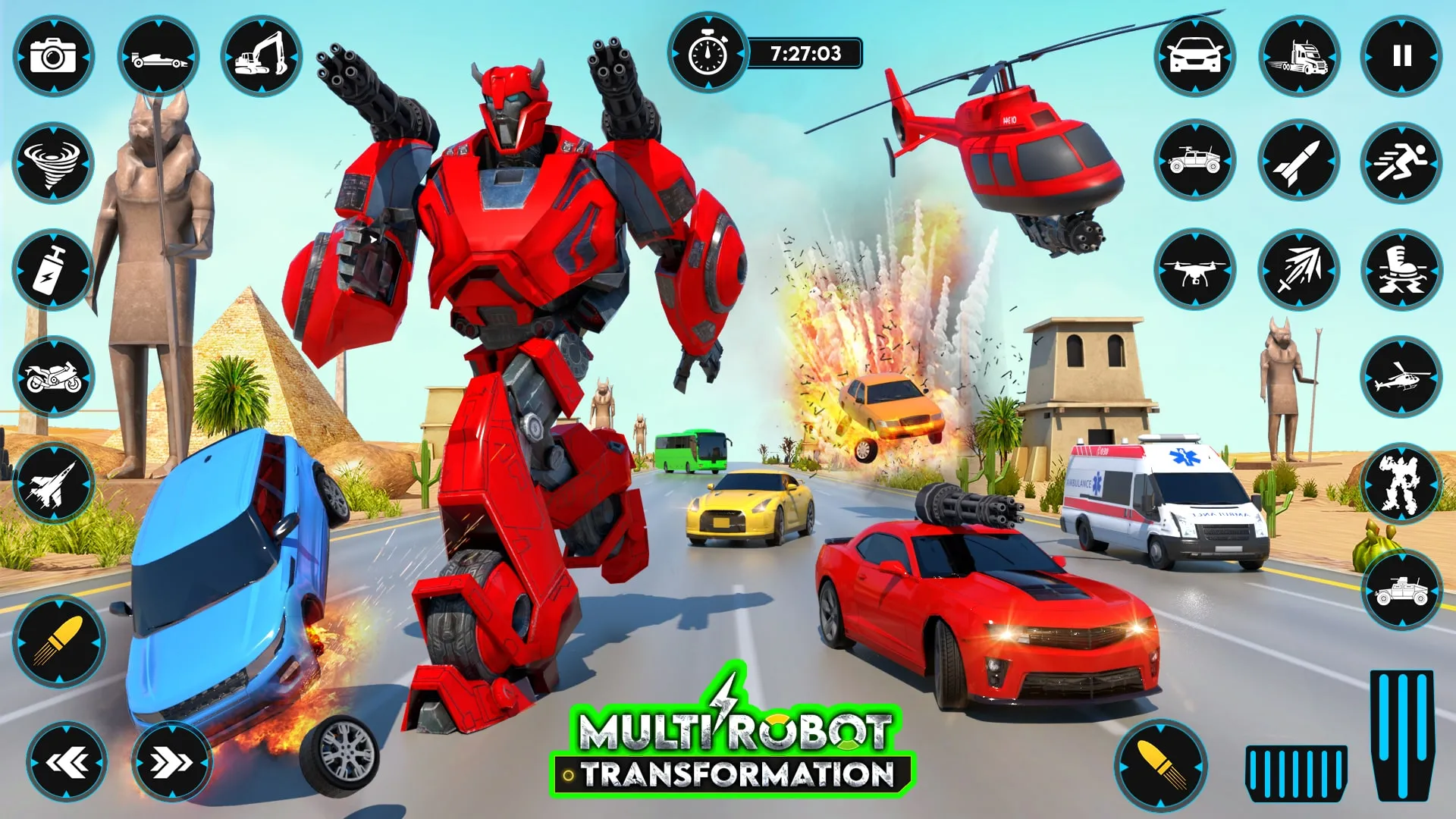 Robot Transform Car Games 3D | Indus Appstore | Screenshot