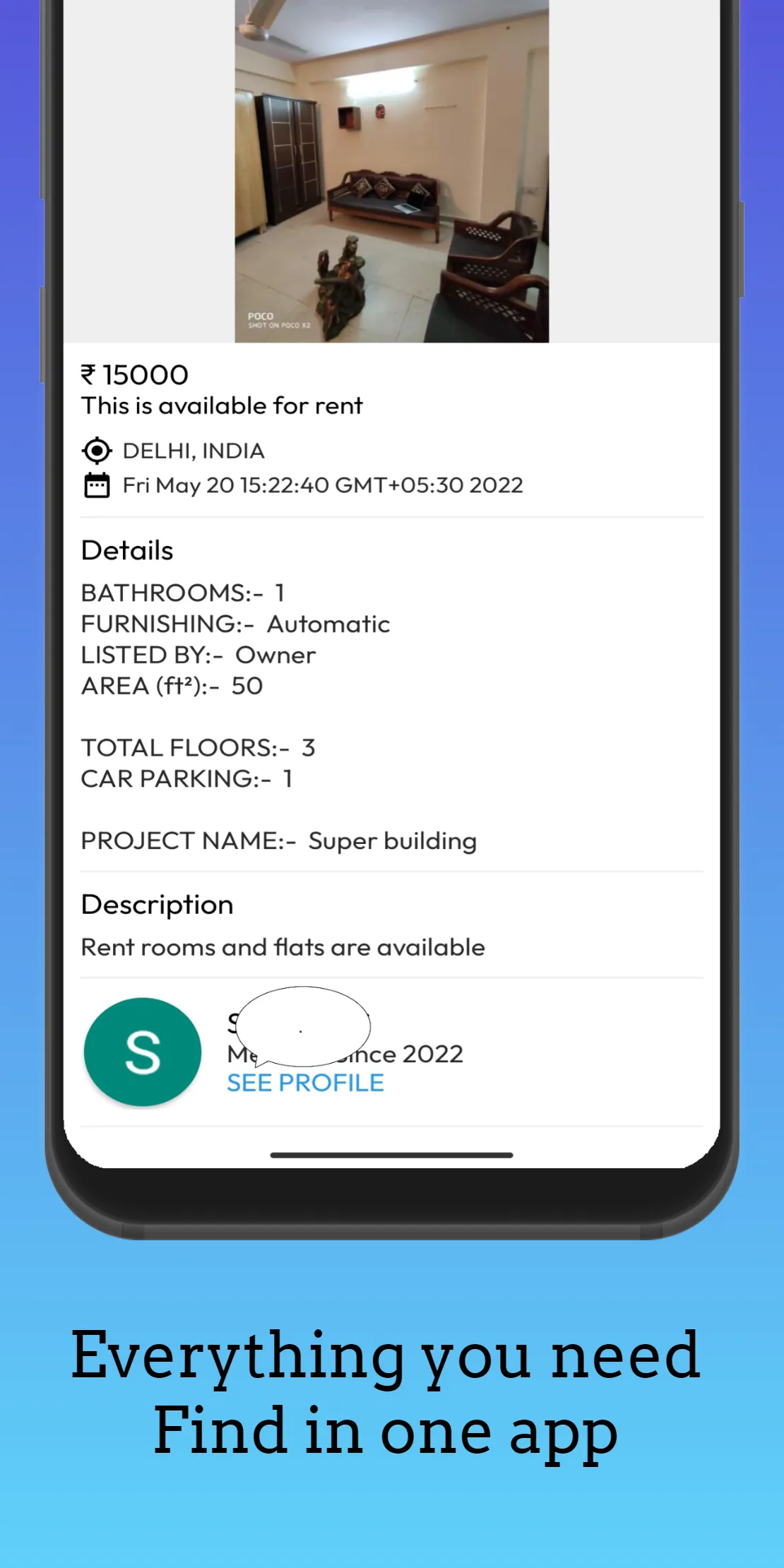 Rent Room House Mobile Job Car | Indus Appstore | Screenshot