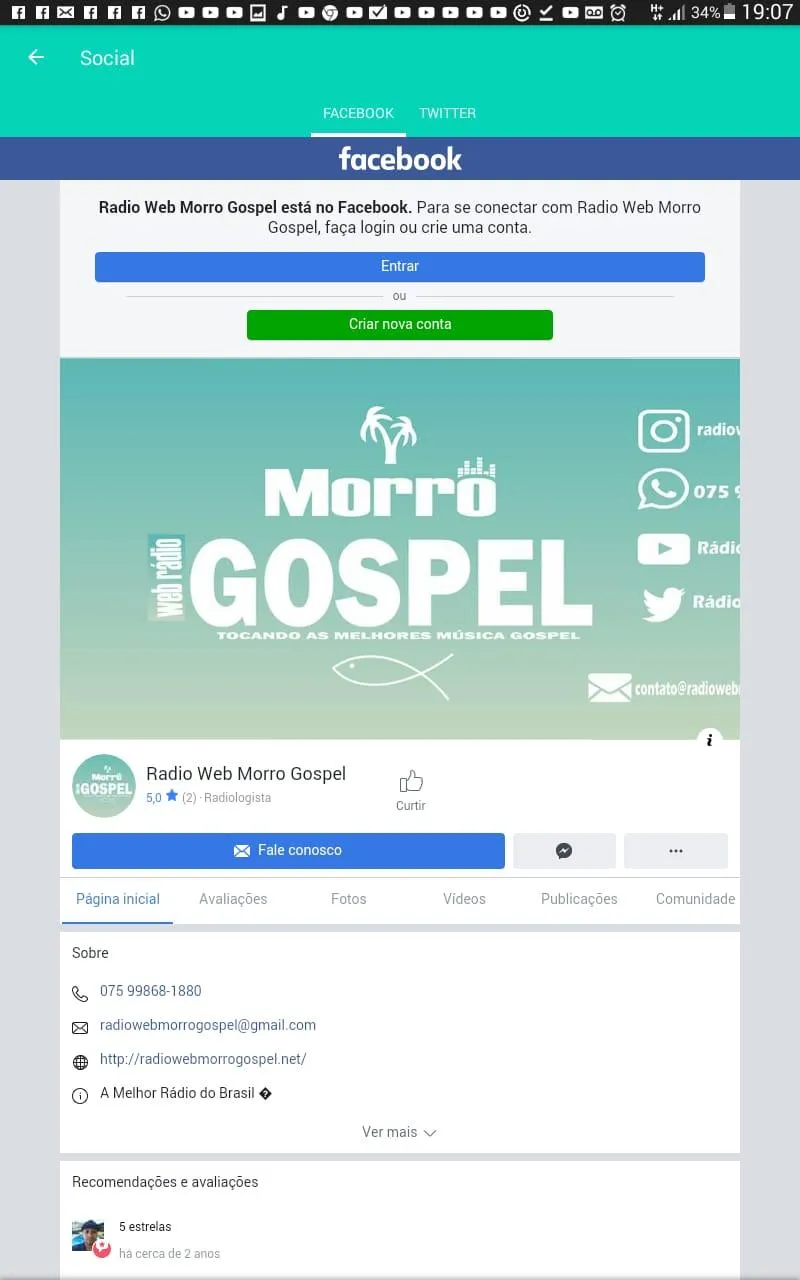 Rádio Morro Gospel | Indus Appstore | Screenshot