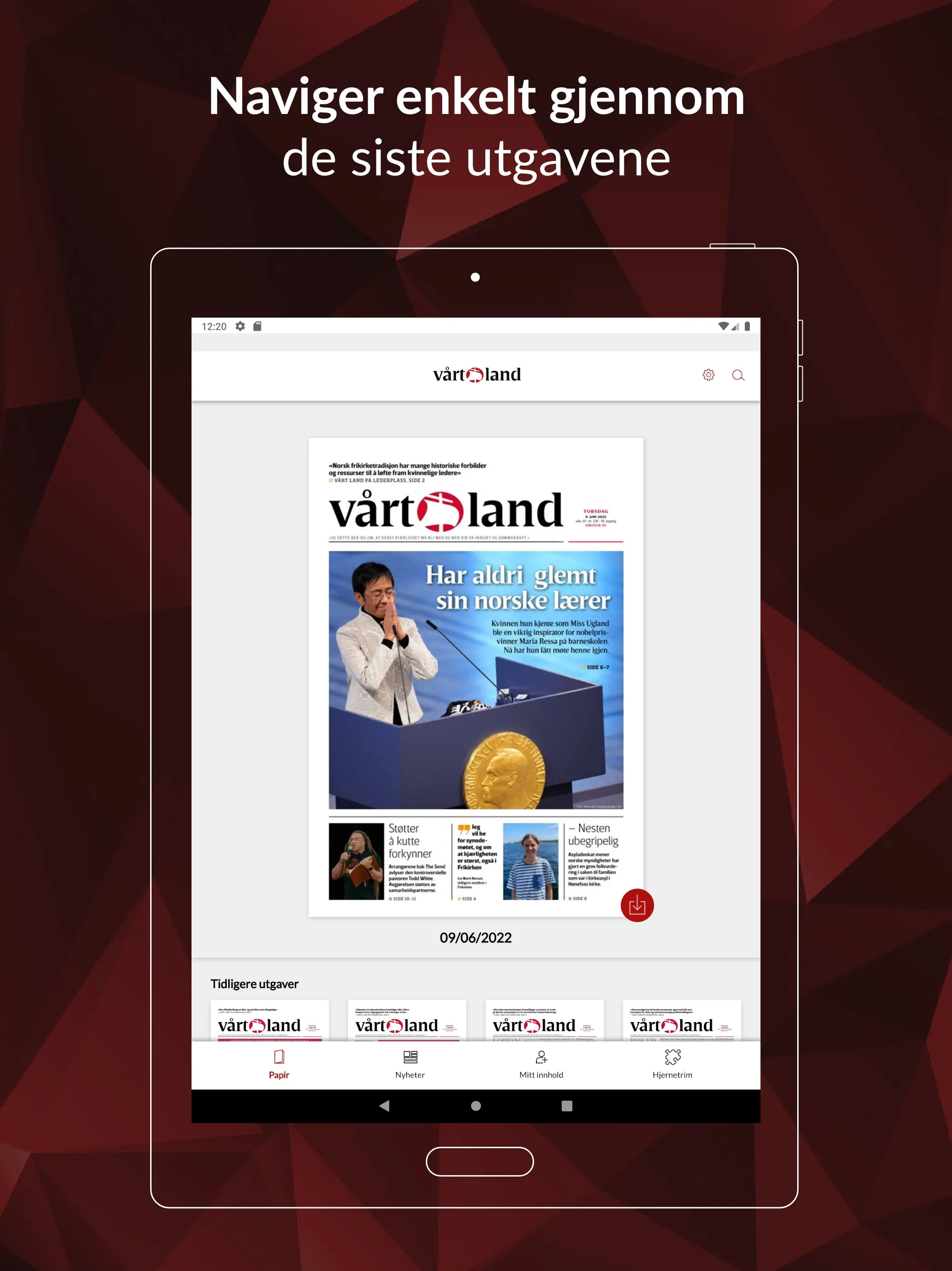 Vårt Land e-avis | Indus Appstore | Screenshot