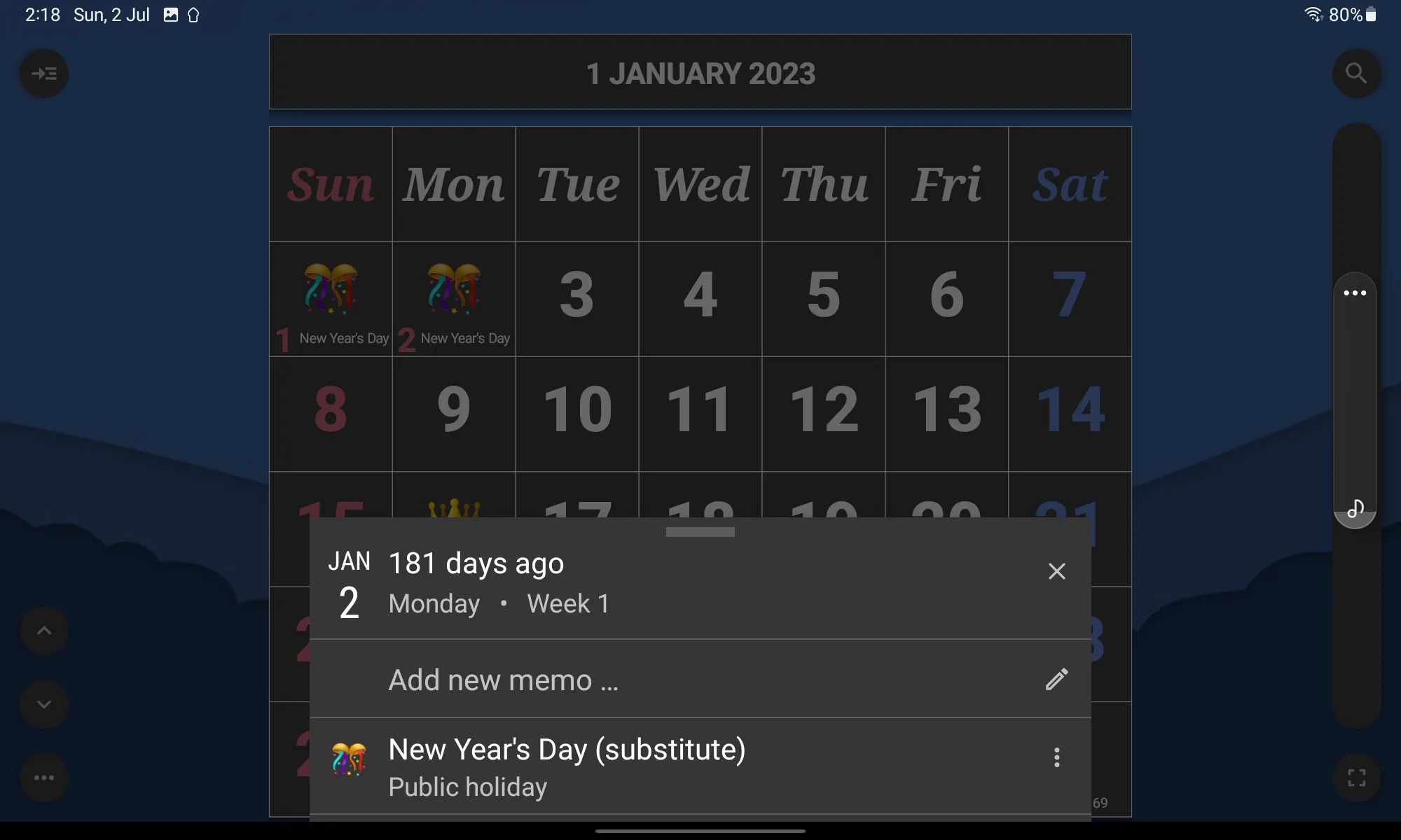 Monthly Calendar & Holidays | Indus Appstore | Screenshot