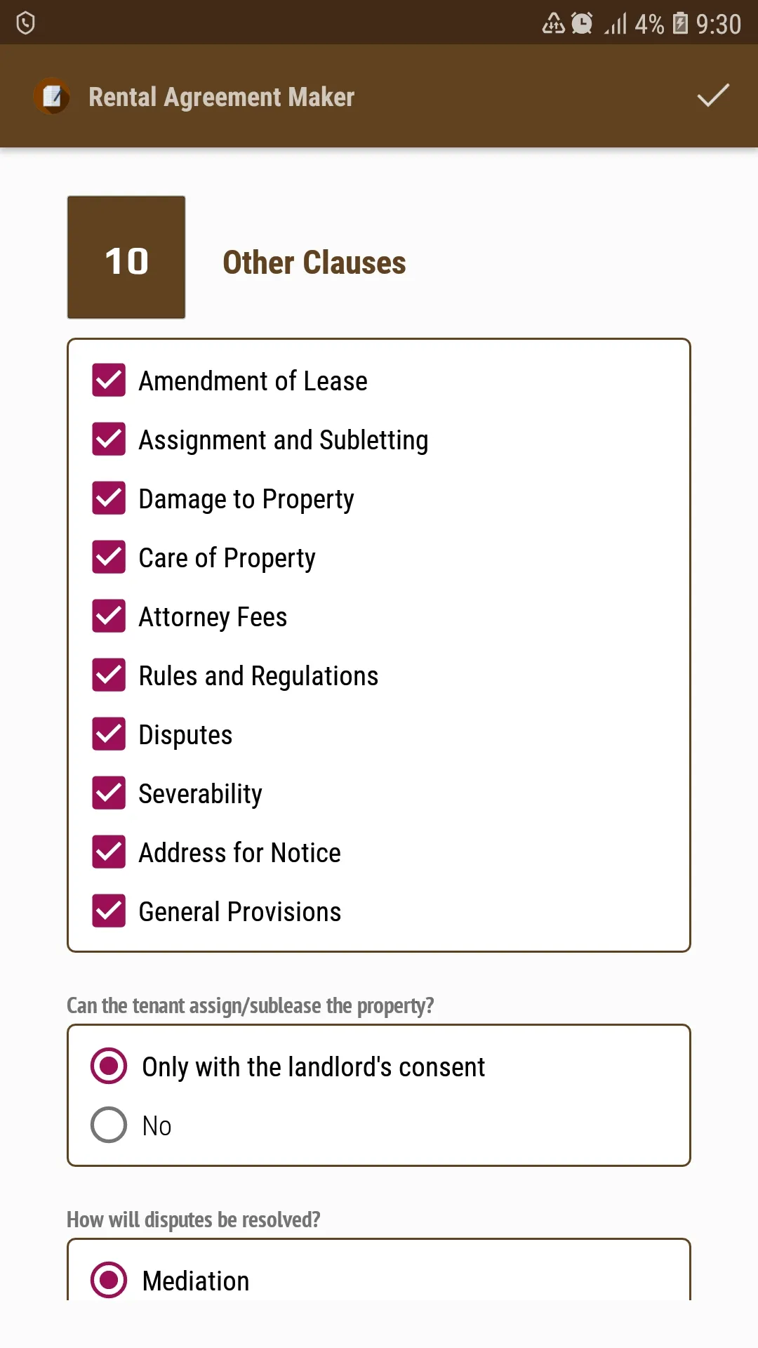 Rental Agreement Maker | Indus Appstore | Screenshot