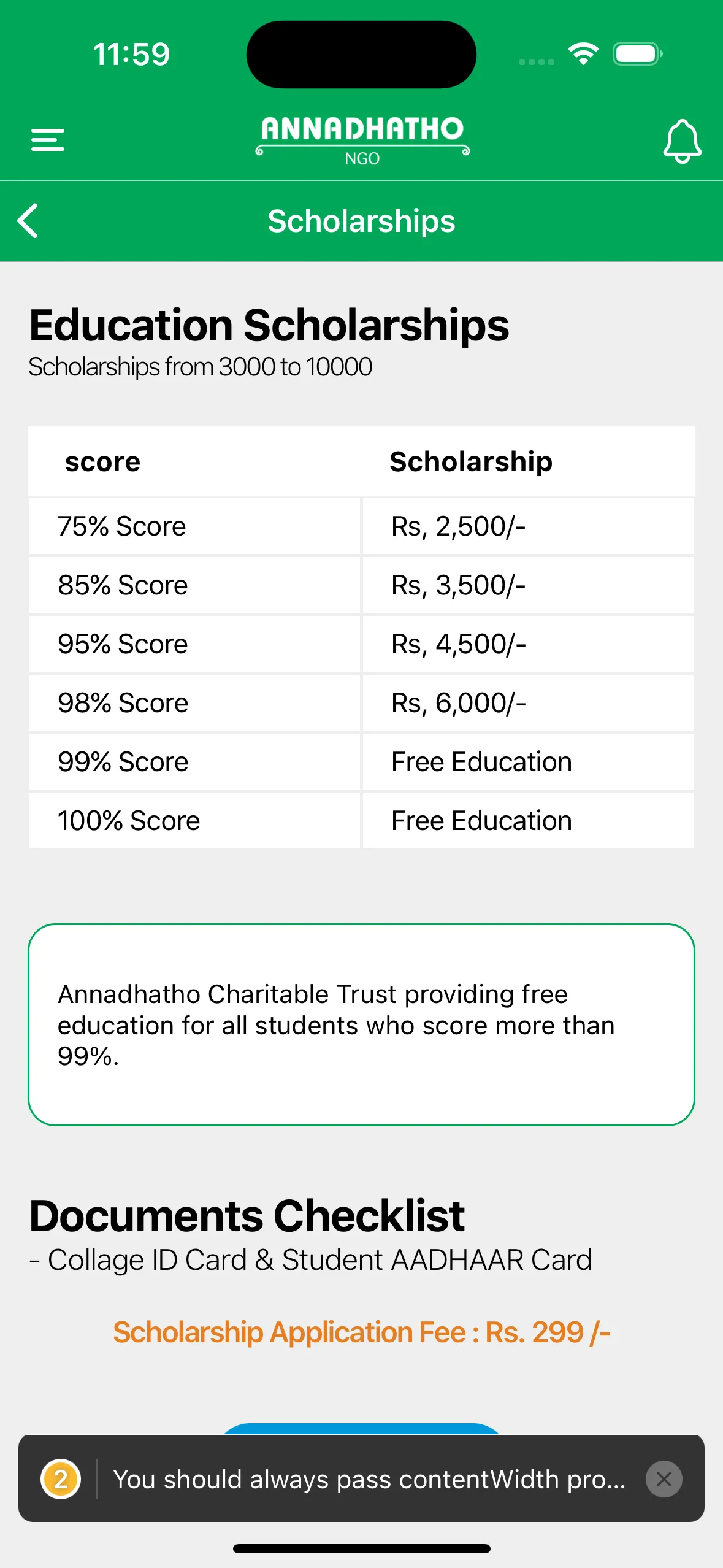 Annadhatho NGO | Indus Appstore | Screenshot