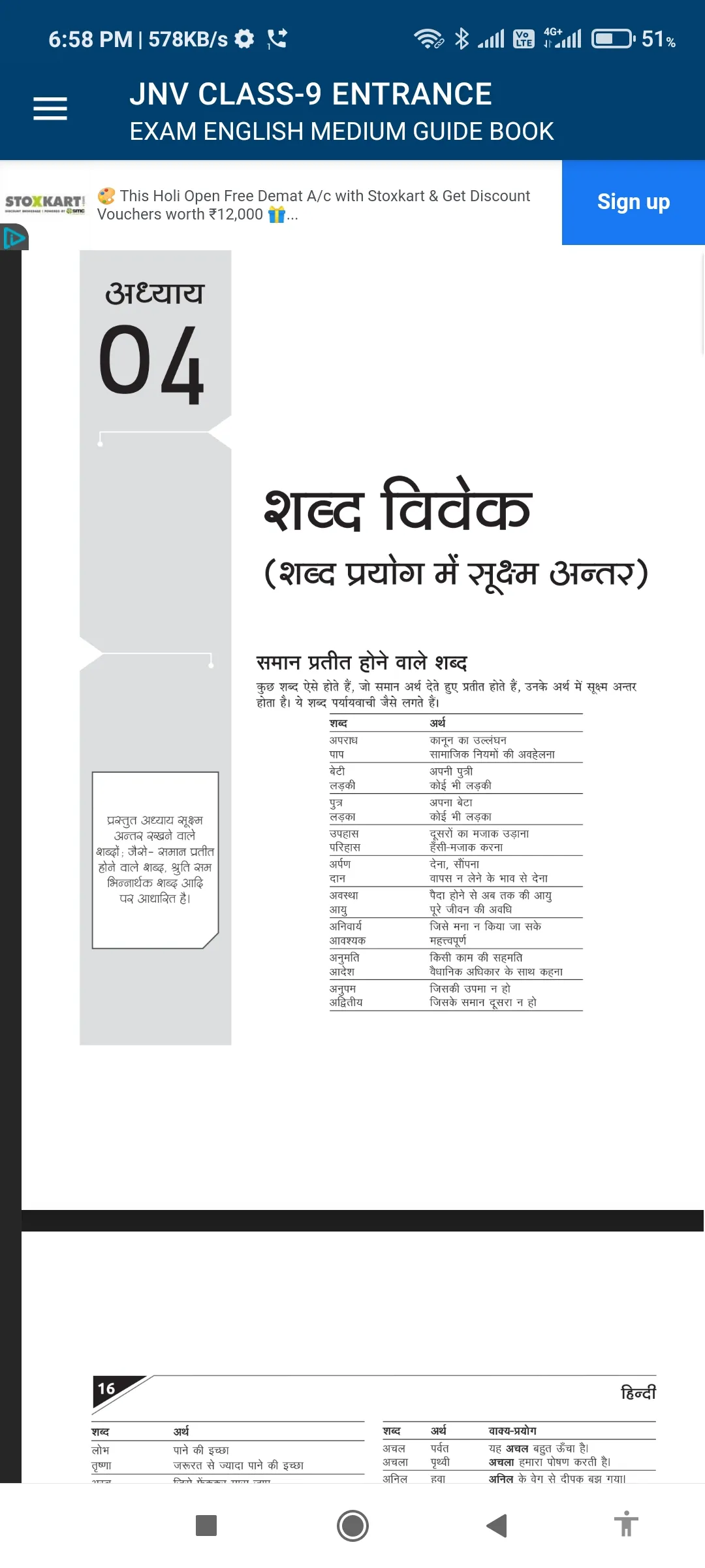 JNV Class9 Entrance Exam Guide | Indus Appstore | Screenshot