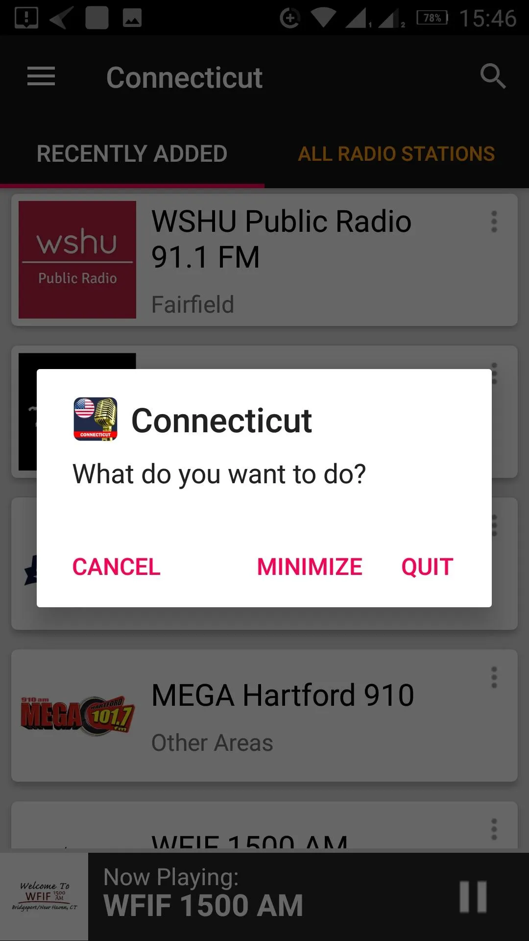 Connecticut Radio Stations | Indus Appstore | Screenshot