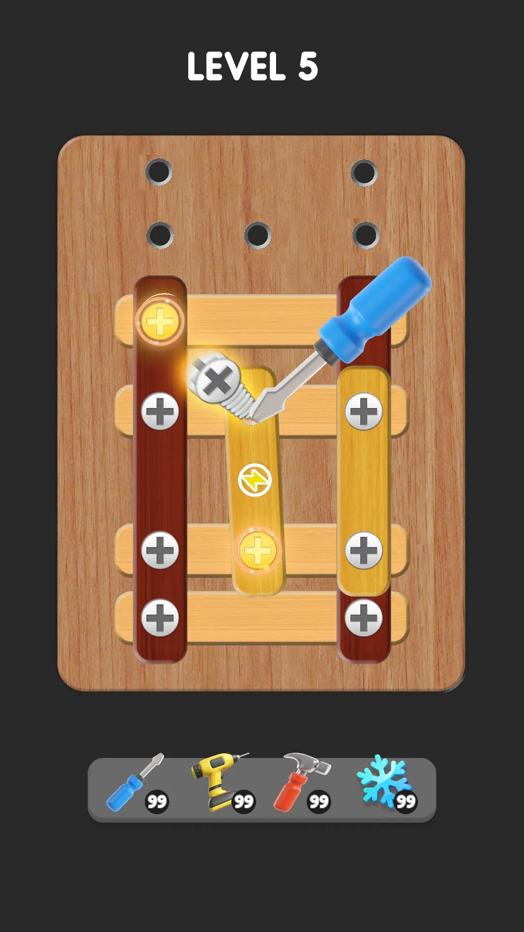 Wood Screw Puzzle, Nuts&Bolts | Indus Appstore | Screenshot