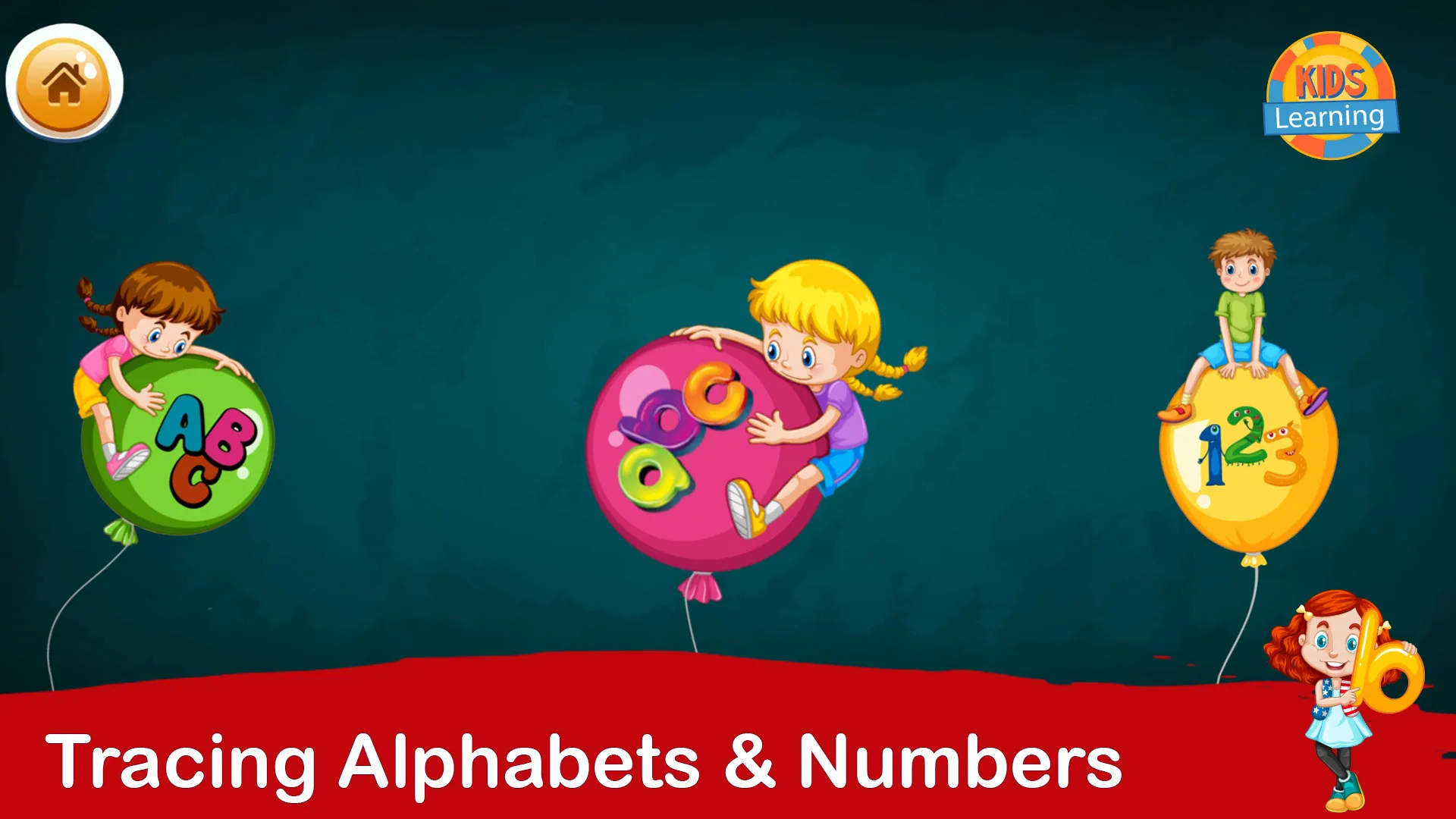 Alphabets and Numbers Tracing  | Indus Appstore | Screenshot