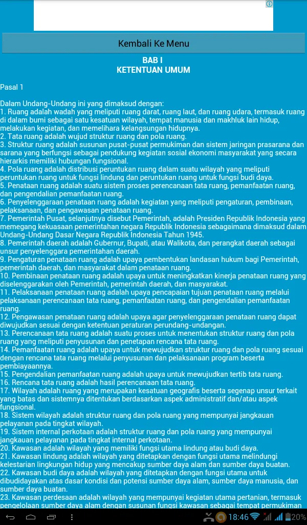 Undang-Undang Penataan Ruang | Indus Appstore | Screenshot