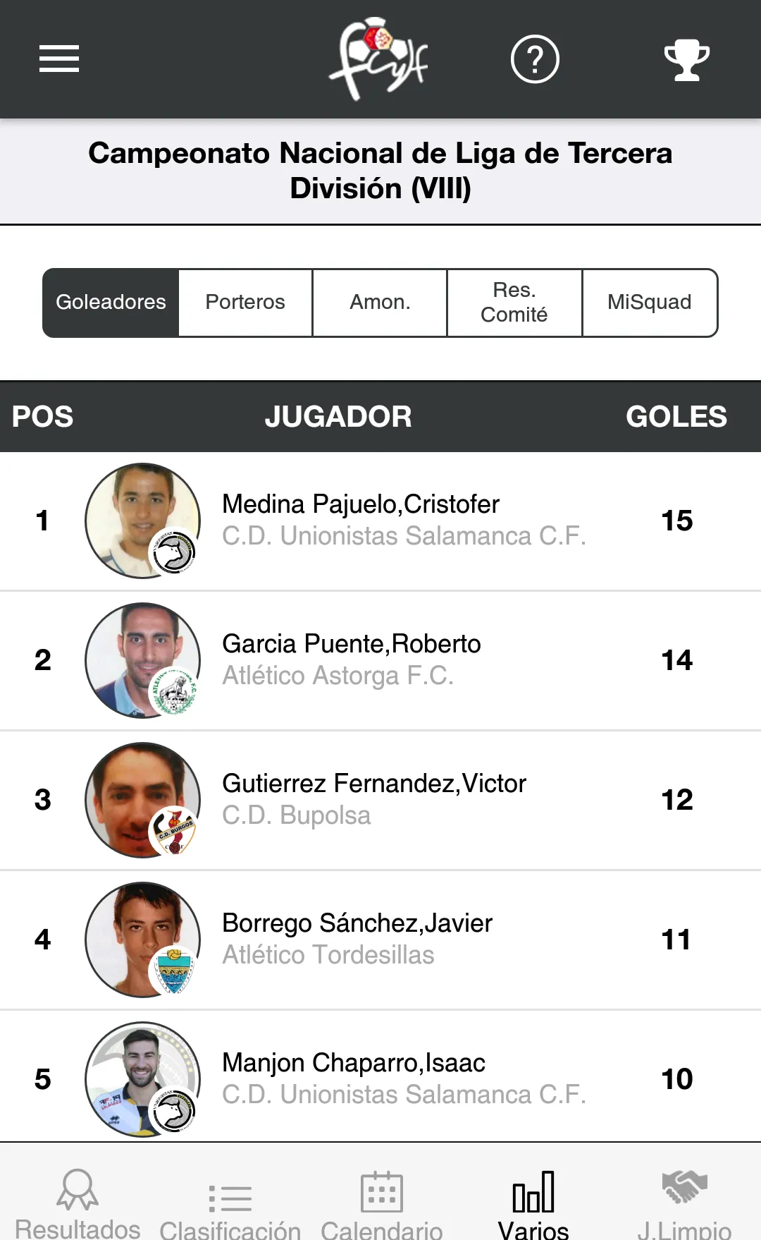 FCYLF Fútbol | Indus Appstore | Screenshot