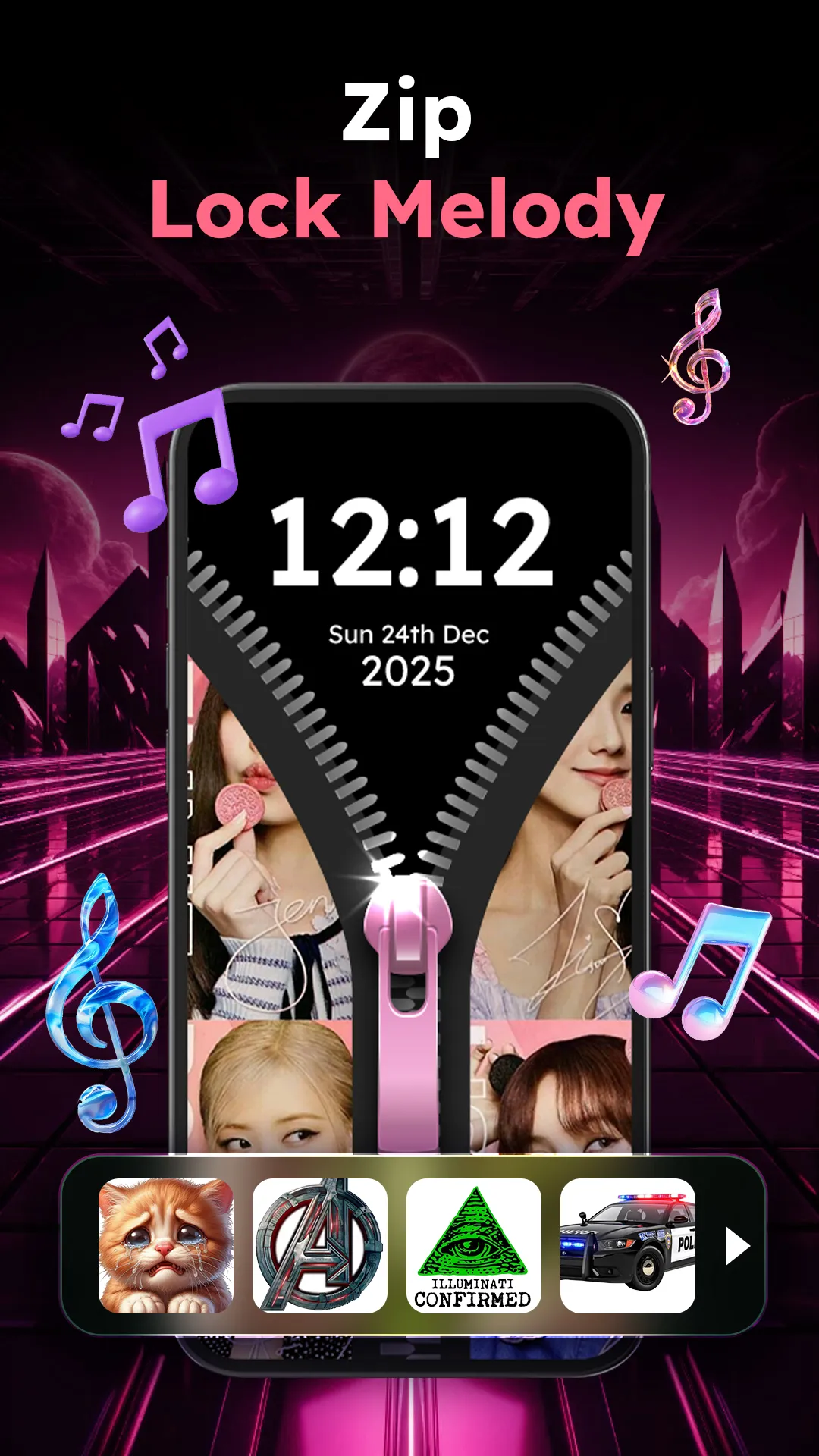 Zipper Lock Wallpapers Screen | Indus Appstore | Screenshot