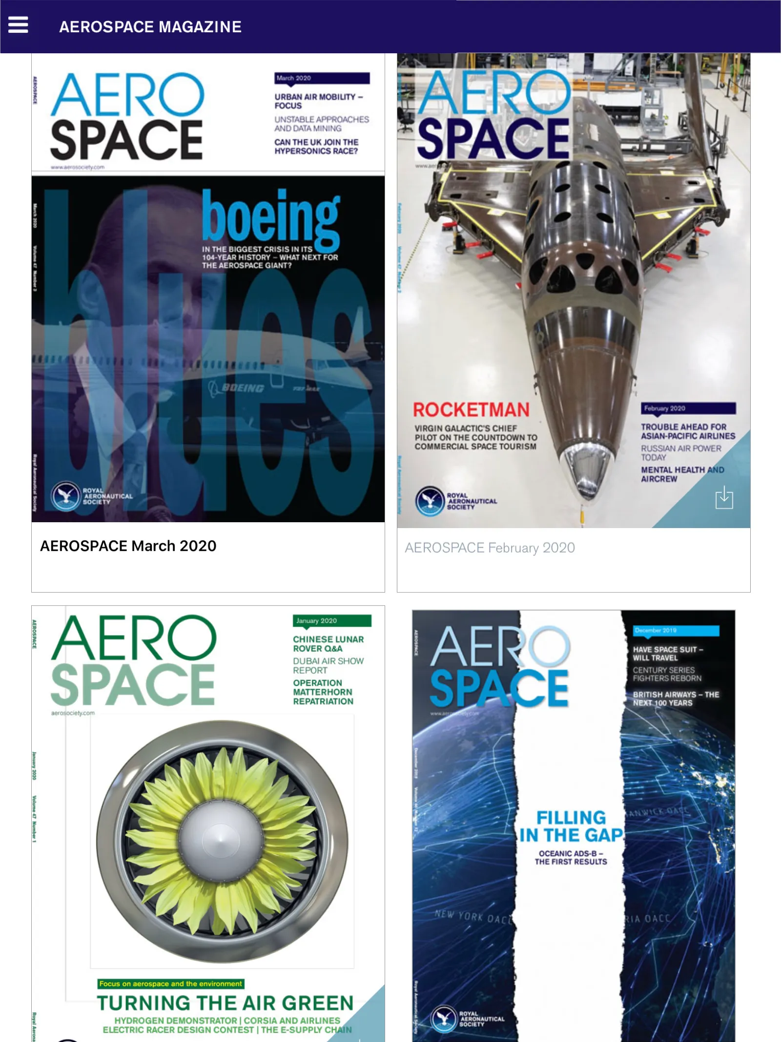 AEROSPACE magazine | Indus Appstore | Screenshot