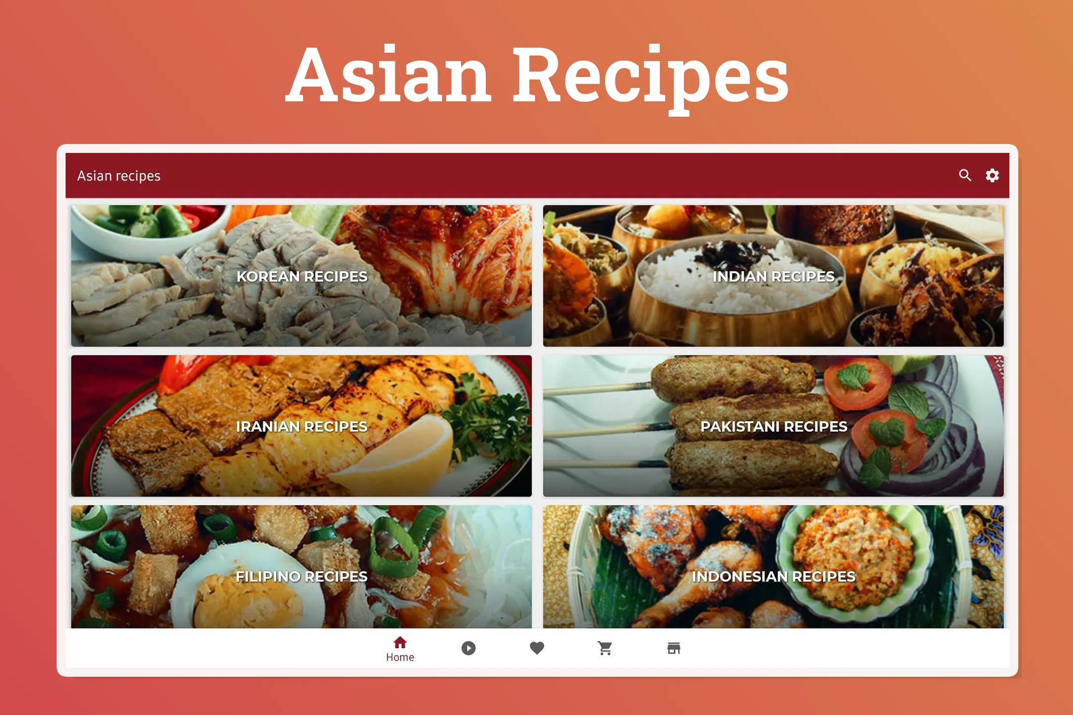 Asian Recipes | Indus Appstore | Screenshot