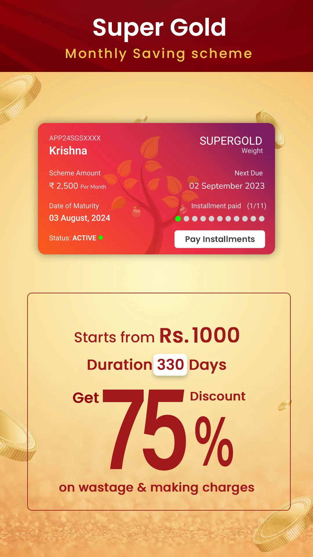 Thangamayil DigiGold Savings | Indus Appstore | Screenshot