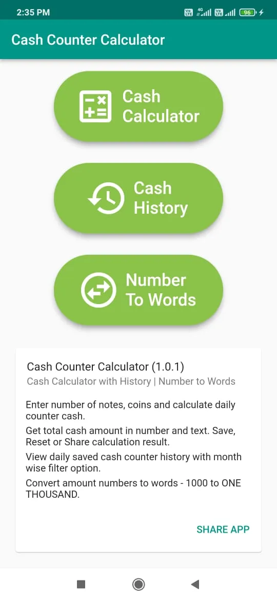 Cash Counter Calculator | Indus Appstore | Screenshot