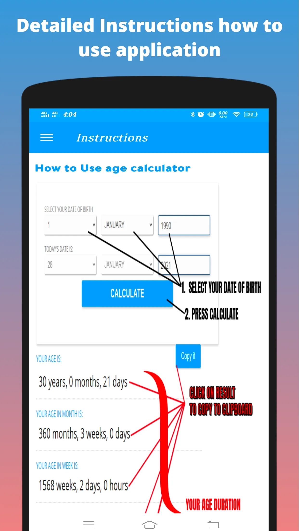 Age Calculator - Calculate Age | Indus Appstore | Screenshot