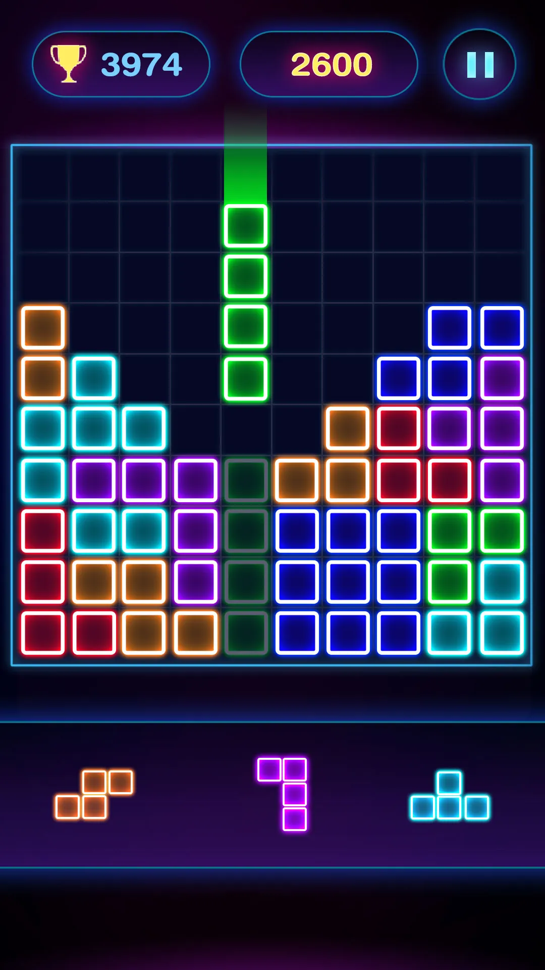 Glow Block Puzzle | Indus Appstore | Screenshot