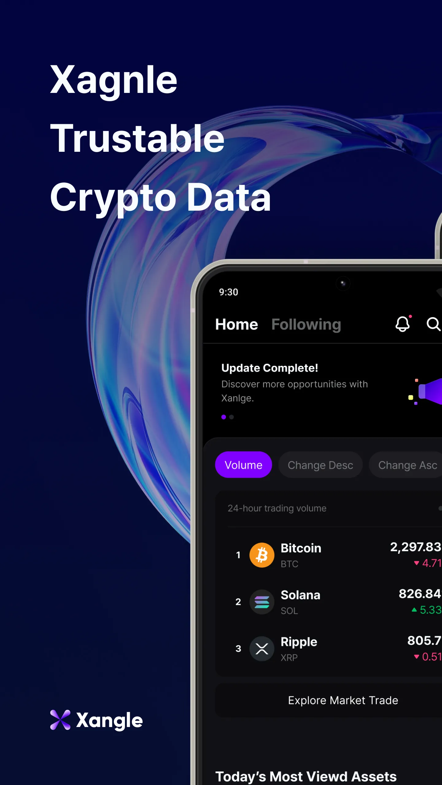 Xangle : Trusted Crypto Info | Indus Appstore | Screenshot