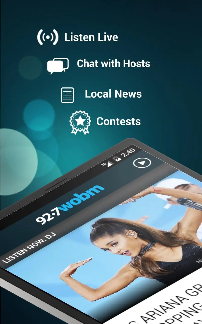 92.7 WOBM Radio | Indus Appstore | Screenshot