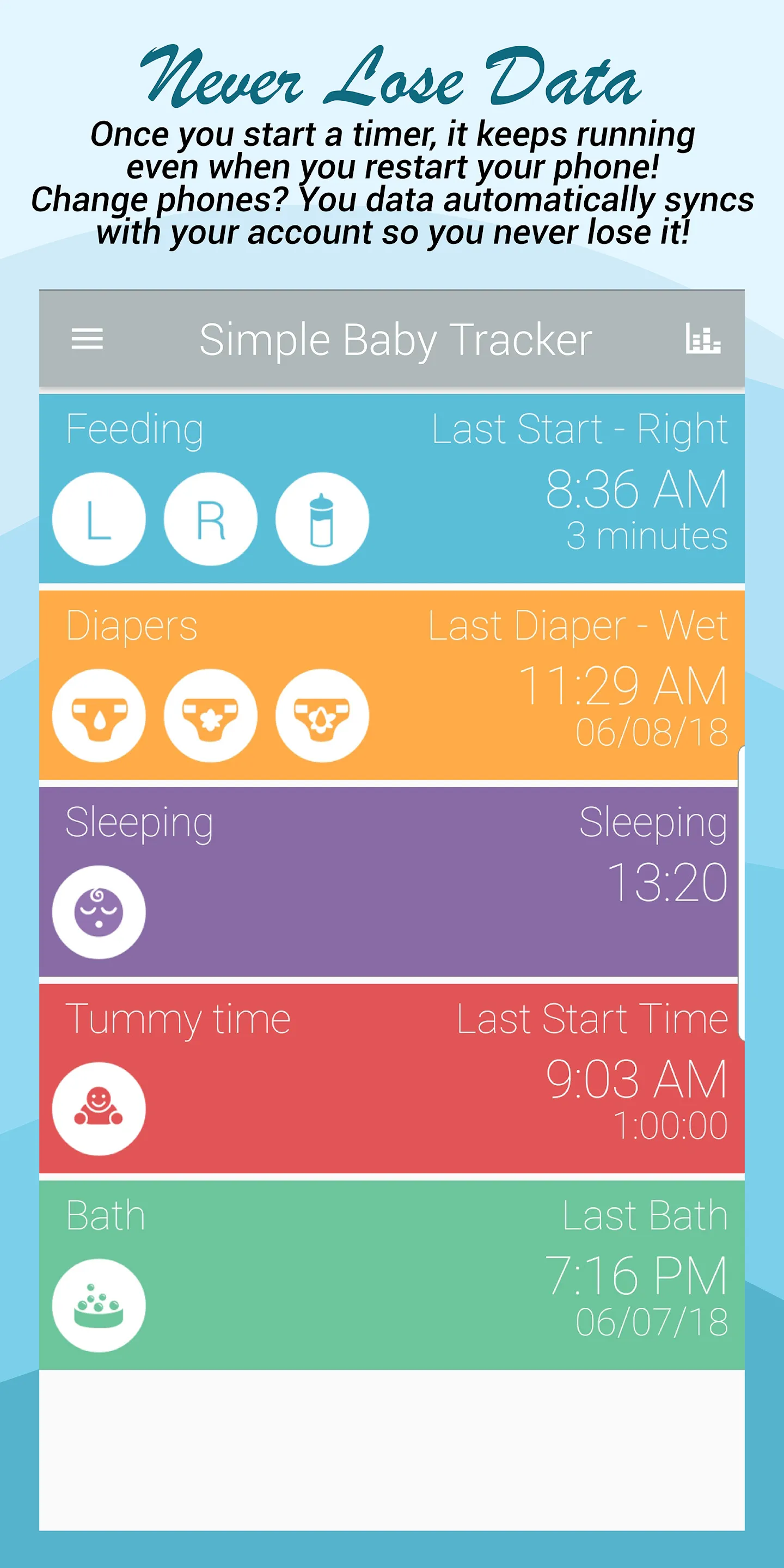 Simple Baby Activity Tracker | Indus Appstore | Screenshot