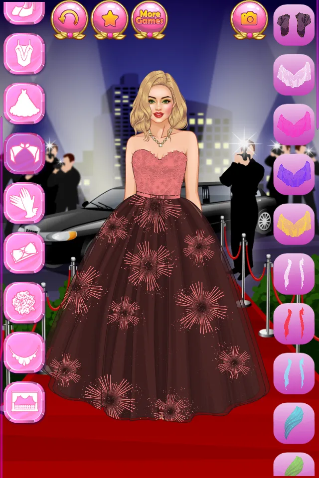 Red Carpet Dress Up Girls Game | Indus Appstore | Screenshot