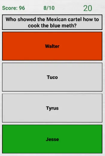 Breaking Bad Quiz | Indus Appstore | Screenshot