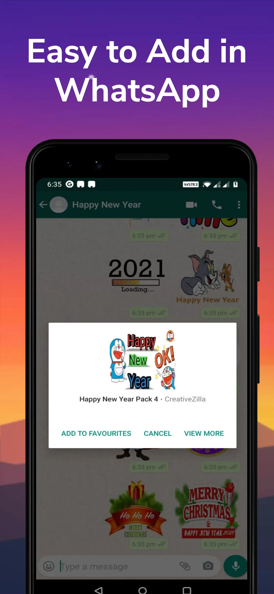 2025 NewYear Stickers for WA | Indus Appstore | Screenshot