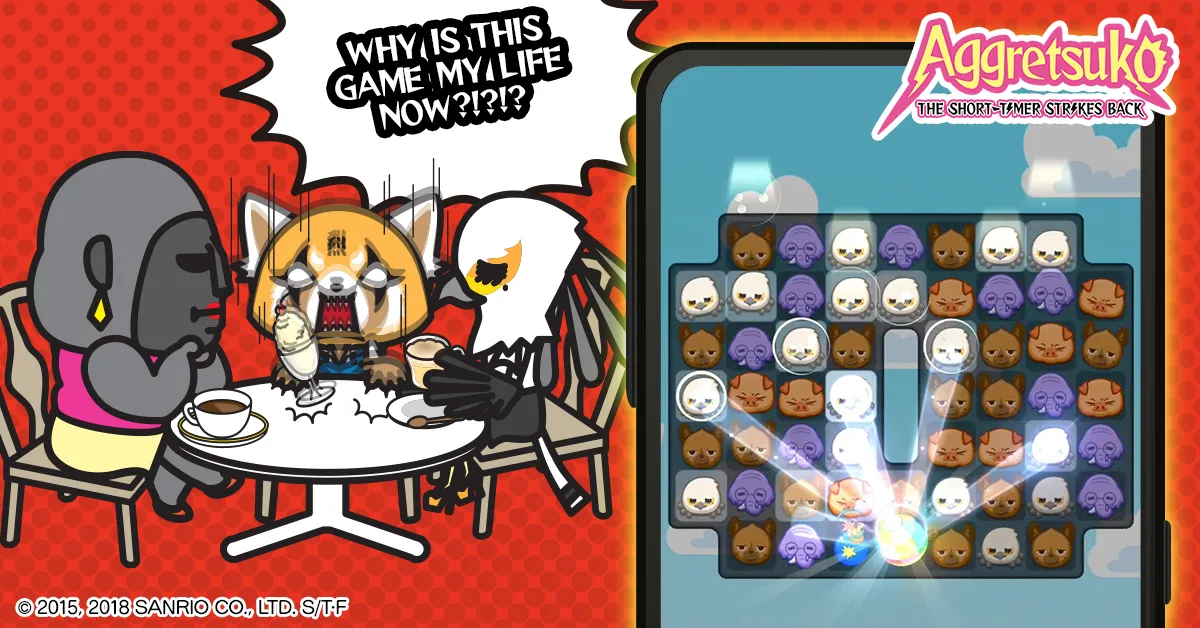 Aggretsuko : Match 3 Puzzle | Indus Appstore | Screenshot