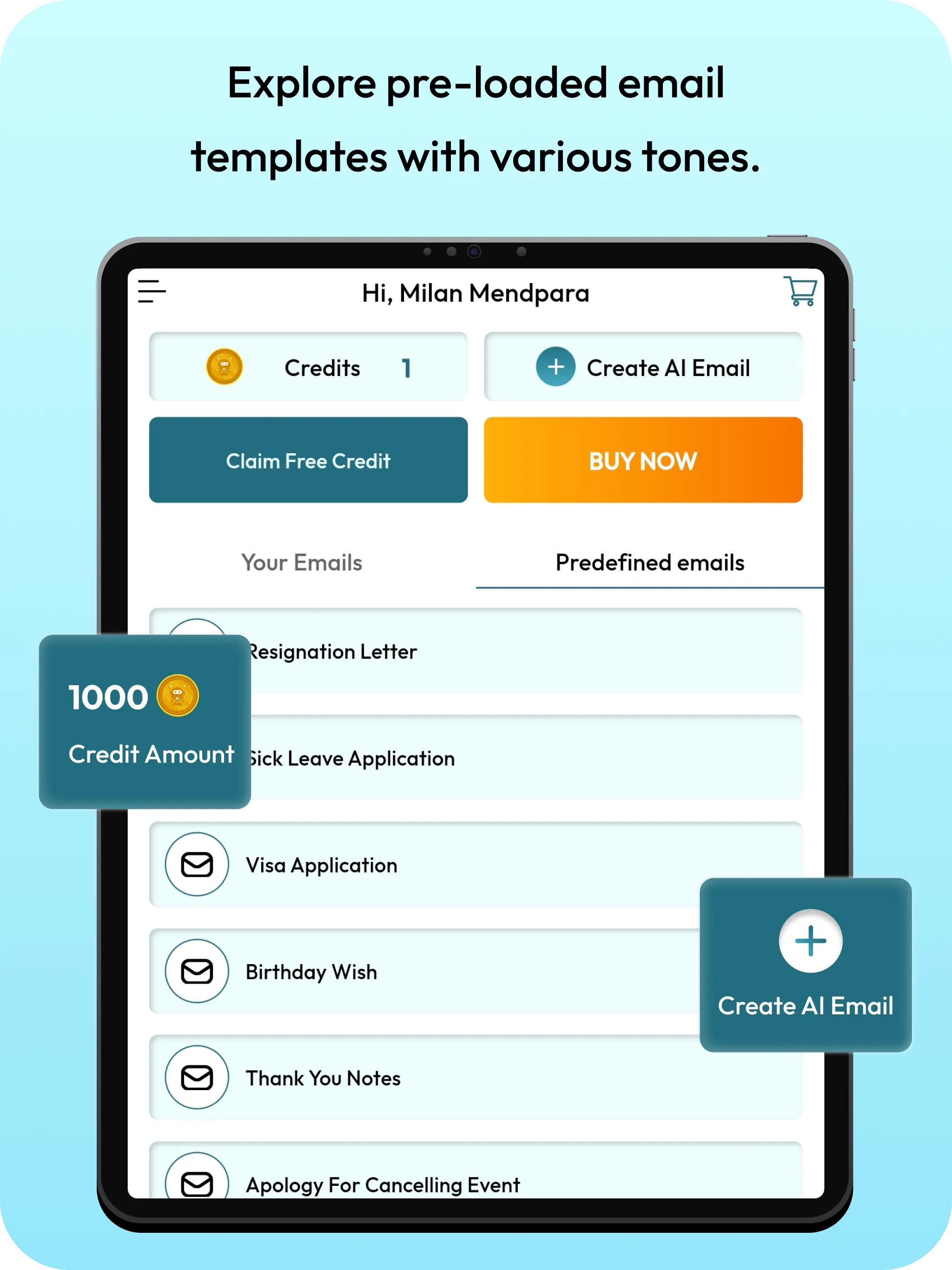 AI Email Writing | Indus Appstore | Screenshot