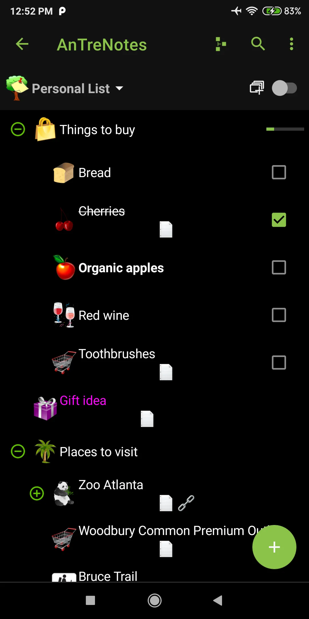 AnTreNotes | Indus Appstore | Screenshot
