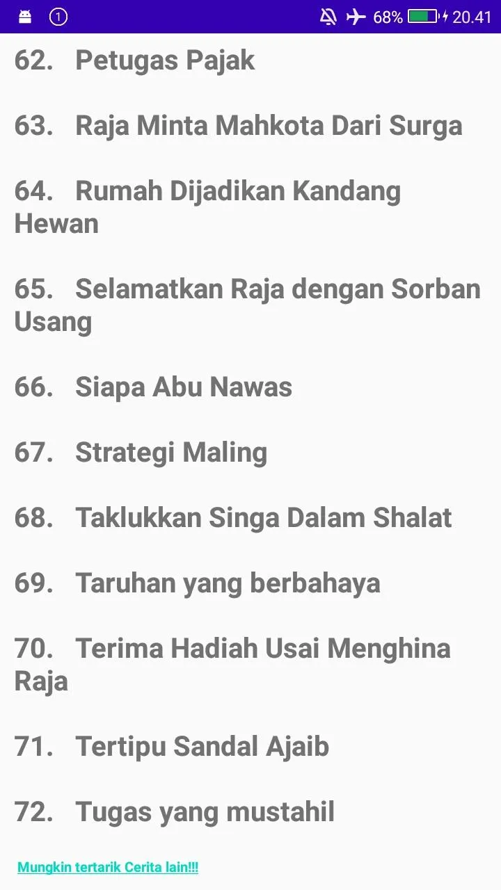 KISAH ABUNAWAS - 1001 MALAM | Indus Appstore | Screenshot