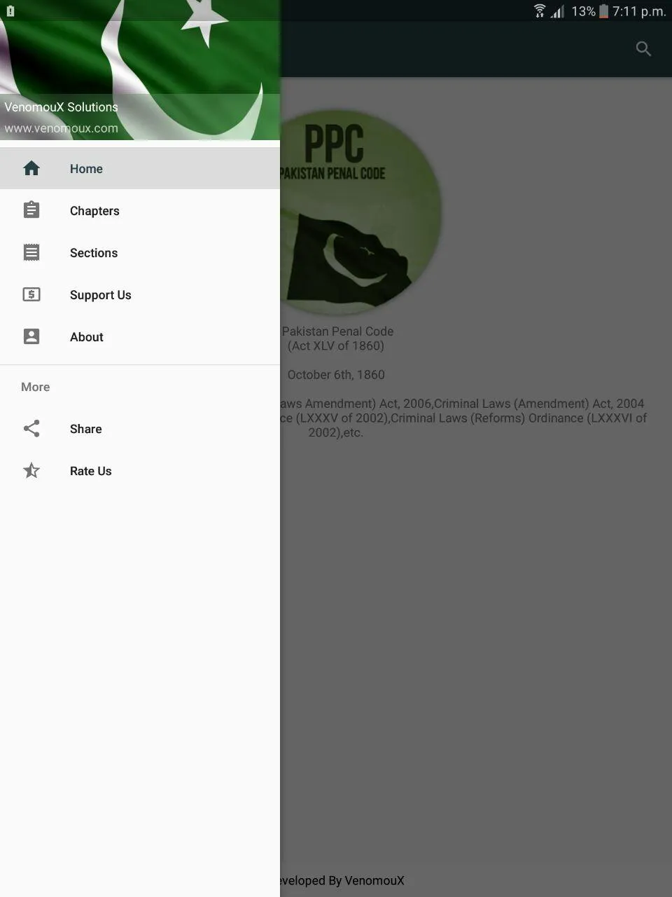 PPC Pakistan Penal Code 1860 | Indus Appstore | Screenshot