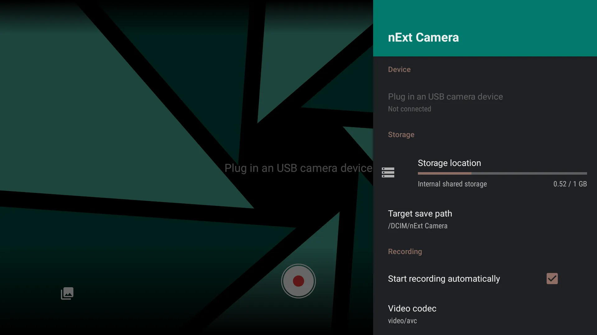 nExt Camera - USB | Indus Appstore | Screenshot