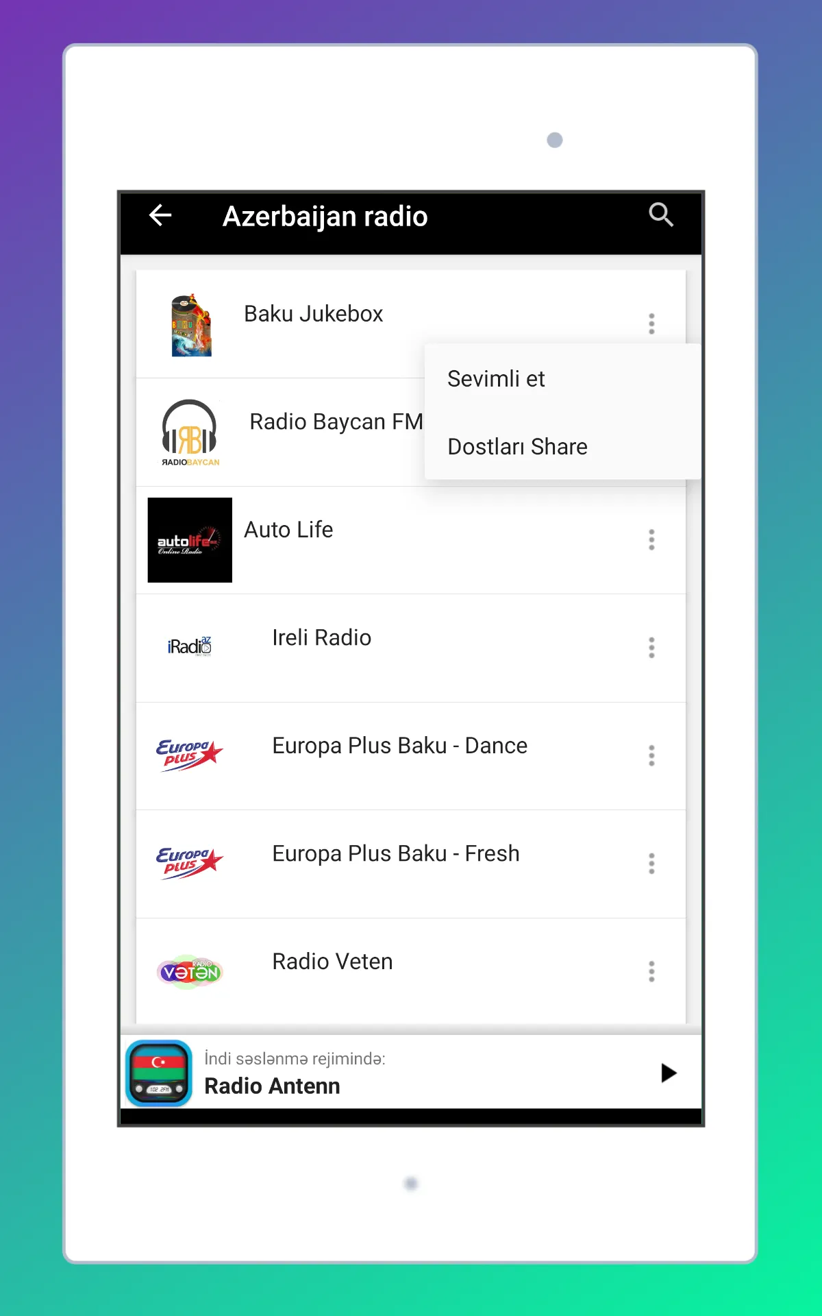 Radio Azerbaijan: Radio Online | Indus Appstore | Screenshot