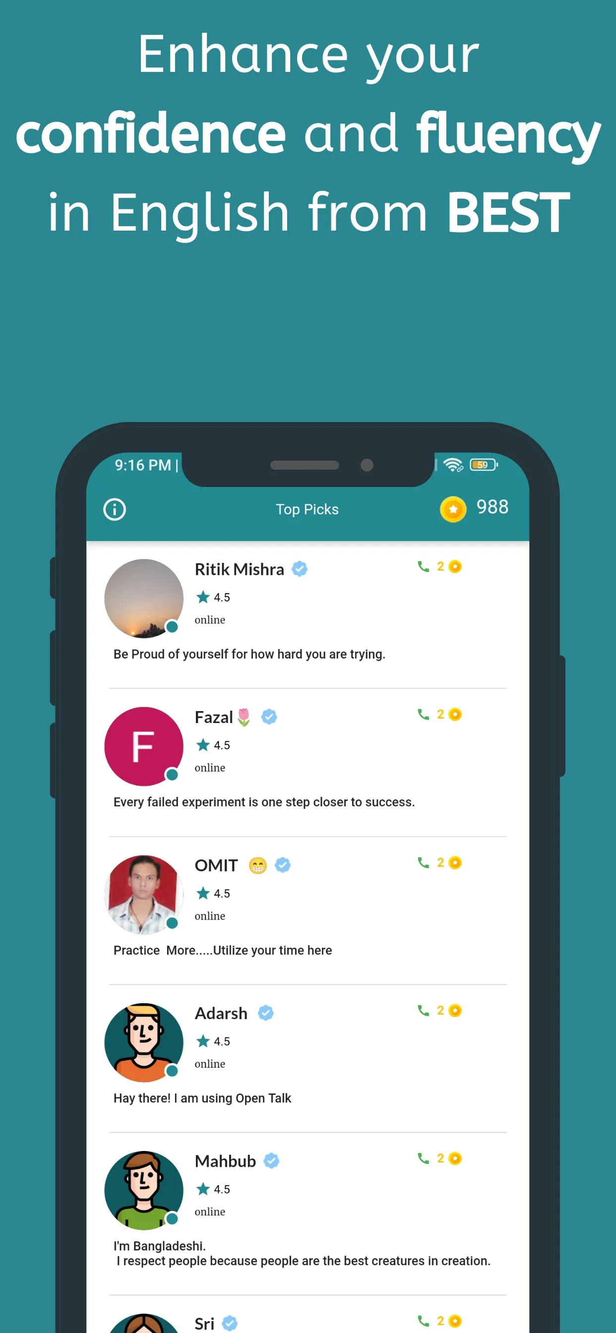 Open Talk | Buddy Talk | Indus Appstore | Screenshot