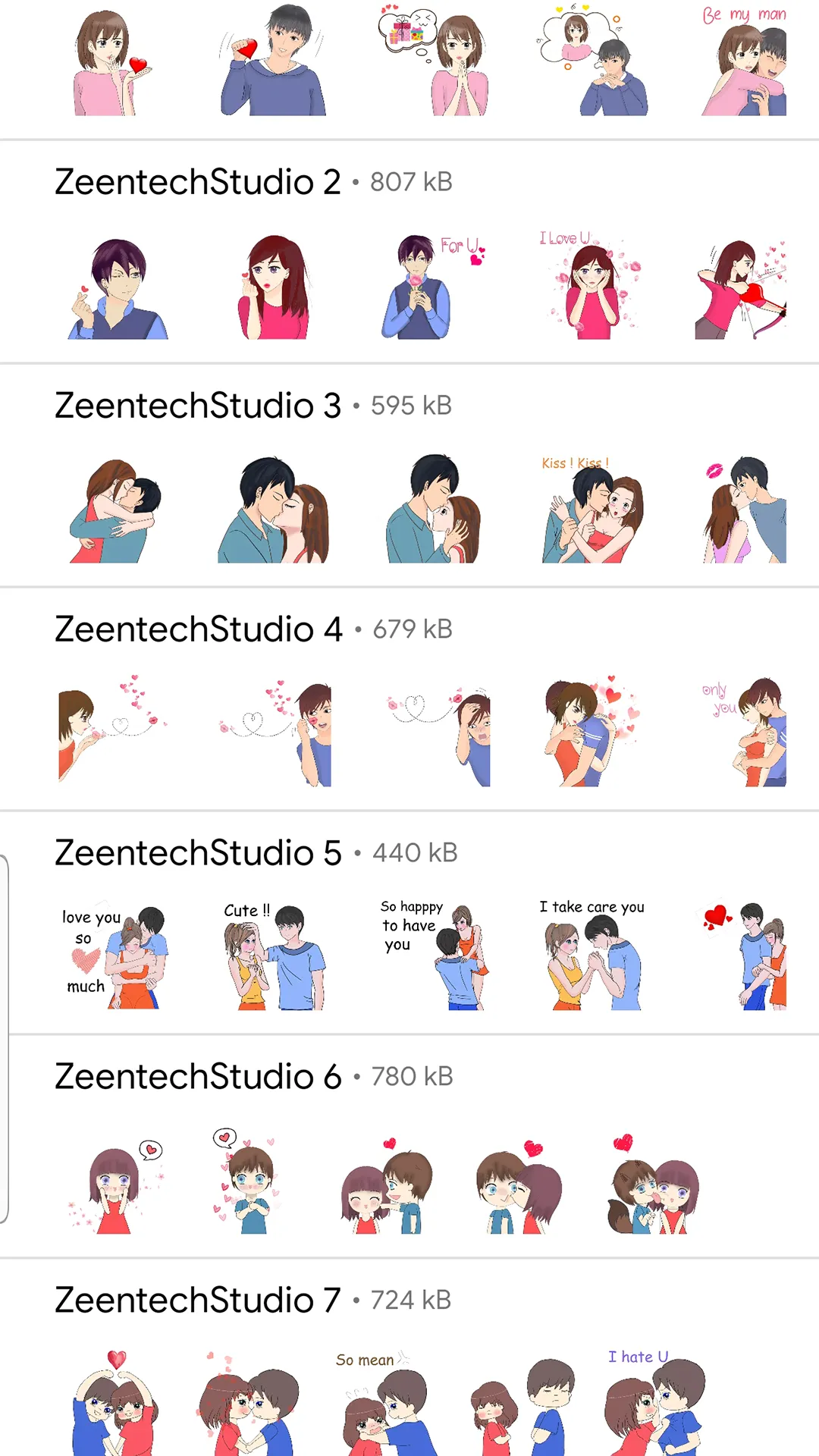 WASticker - Love Stickers 2022 | Indus Appstore | Screenshot